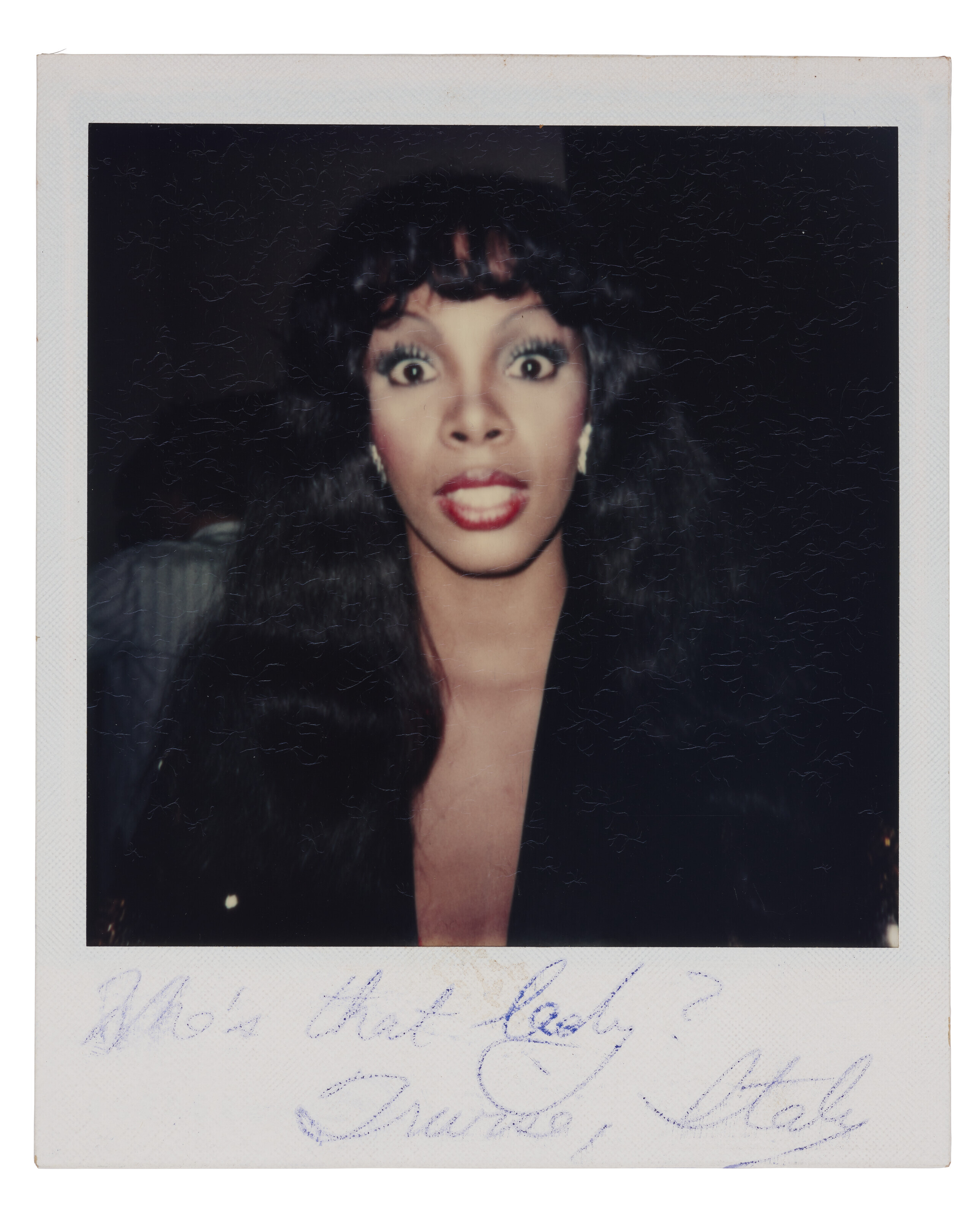 AN INSCRIBED PHOTOGRAPH, DONNA SUMMER, CIRCA MAY 1977 Christie’s