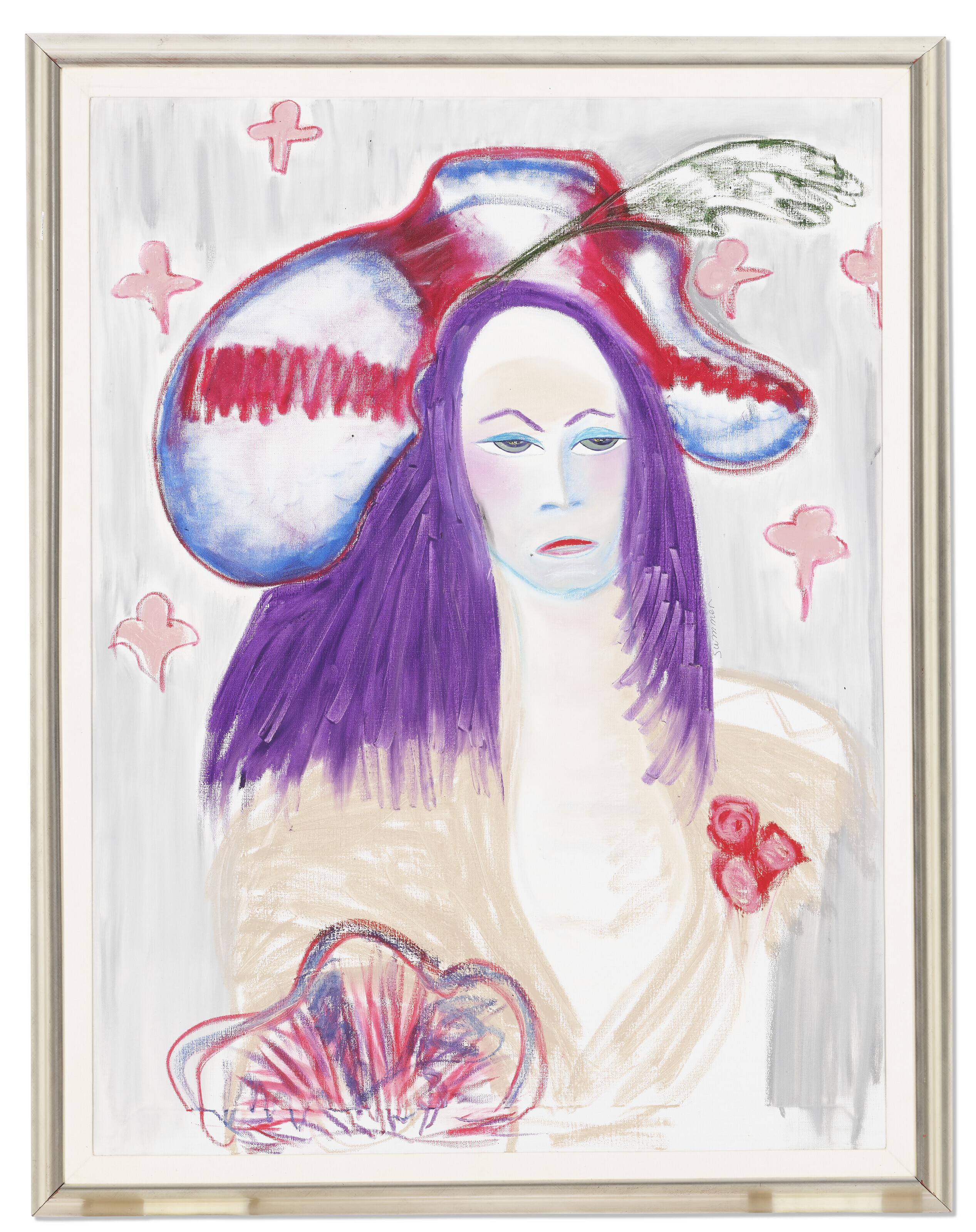 DONNA SUMMER (AMERICAN, 1948-2012), Portrait of a Lady with Elaborate ...