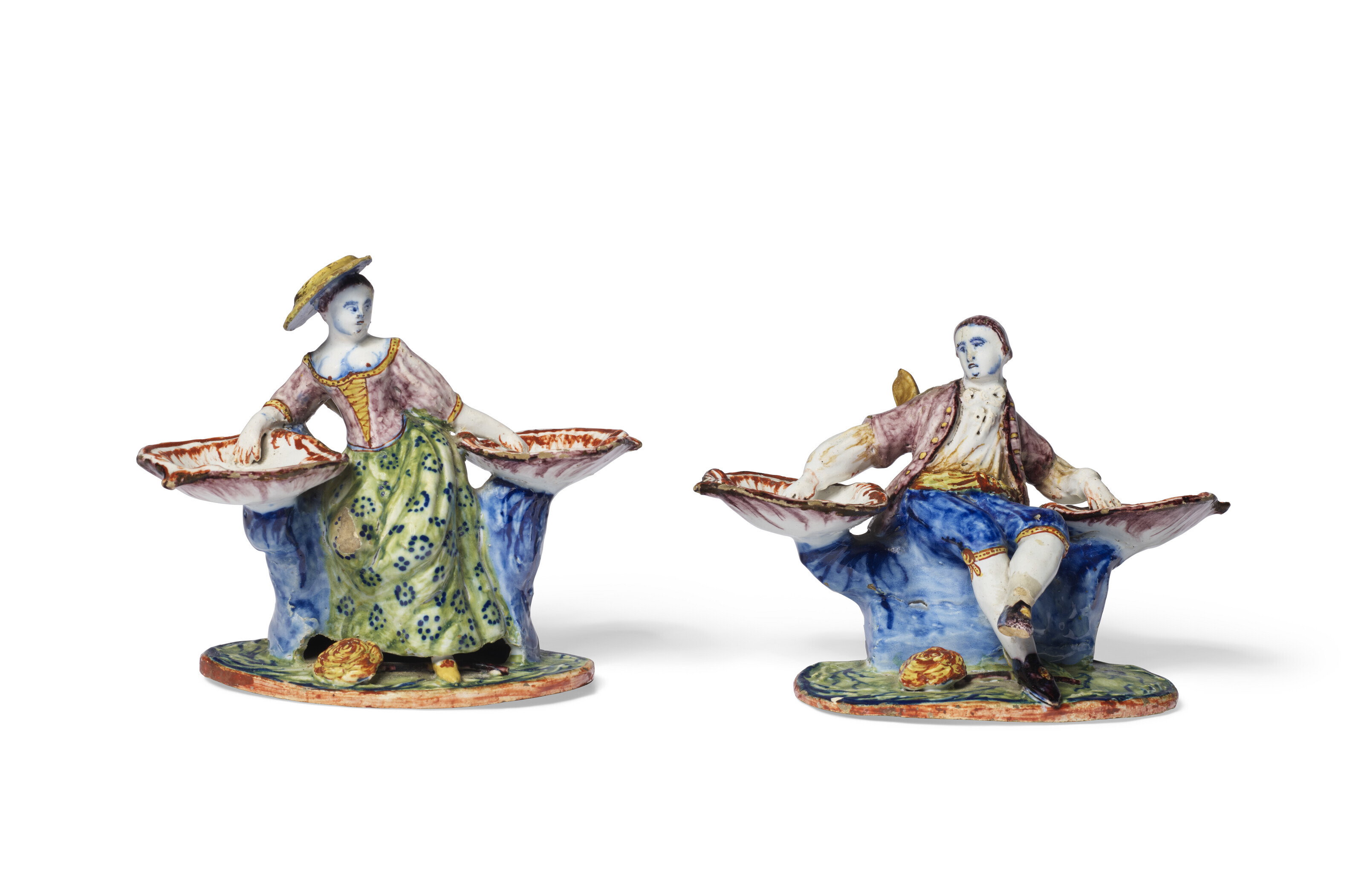 a-pair-of-dutch-delft-polychrome-figural-sweetmeat-dishes-circa-1760