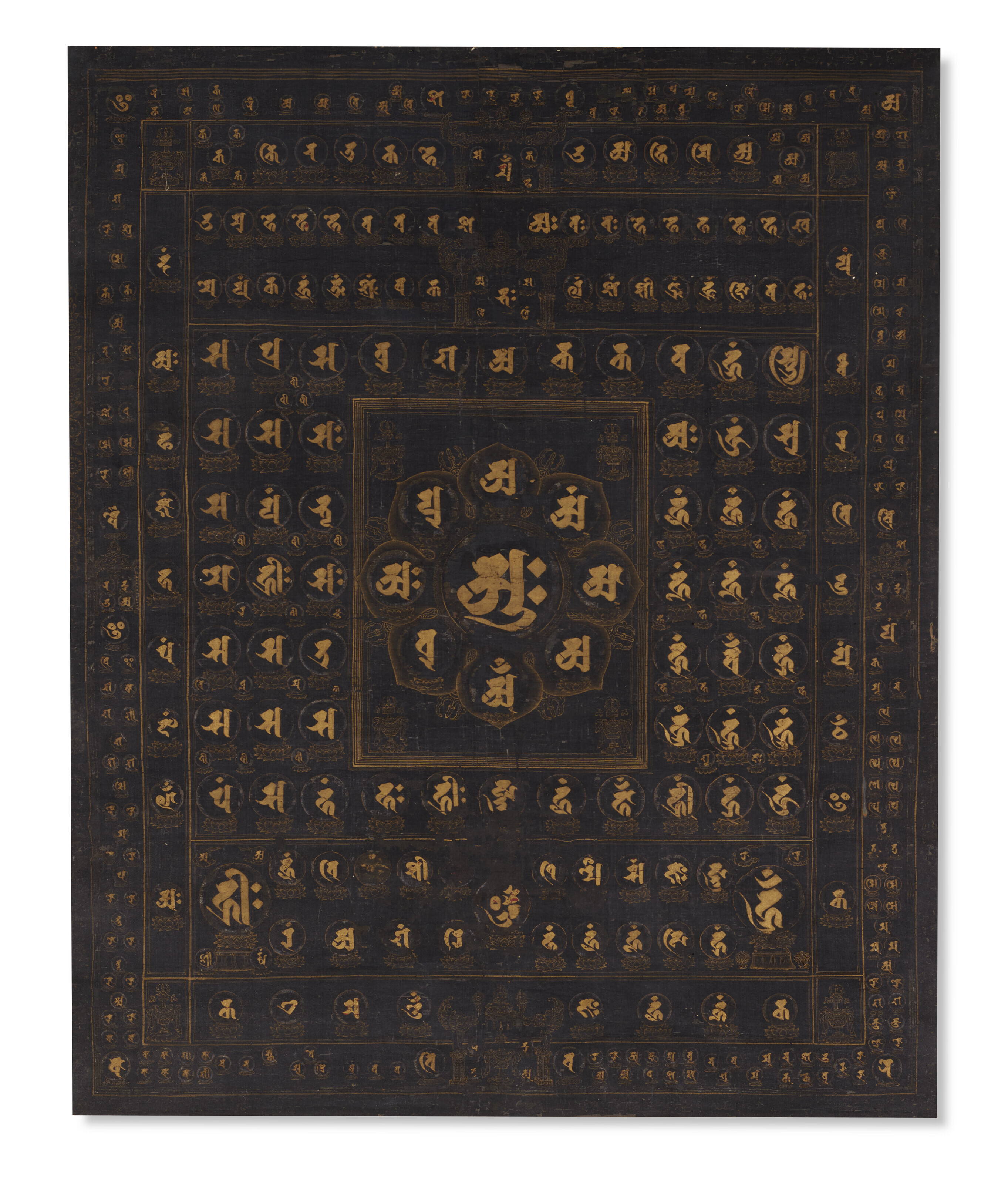 曼荼羅　木札　ヴィンテージ ANONYMOUS (15TH-16TH CENTURY), Taizokai Mandara (Mandala of the