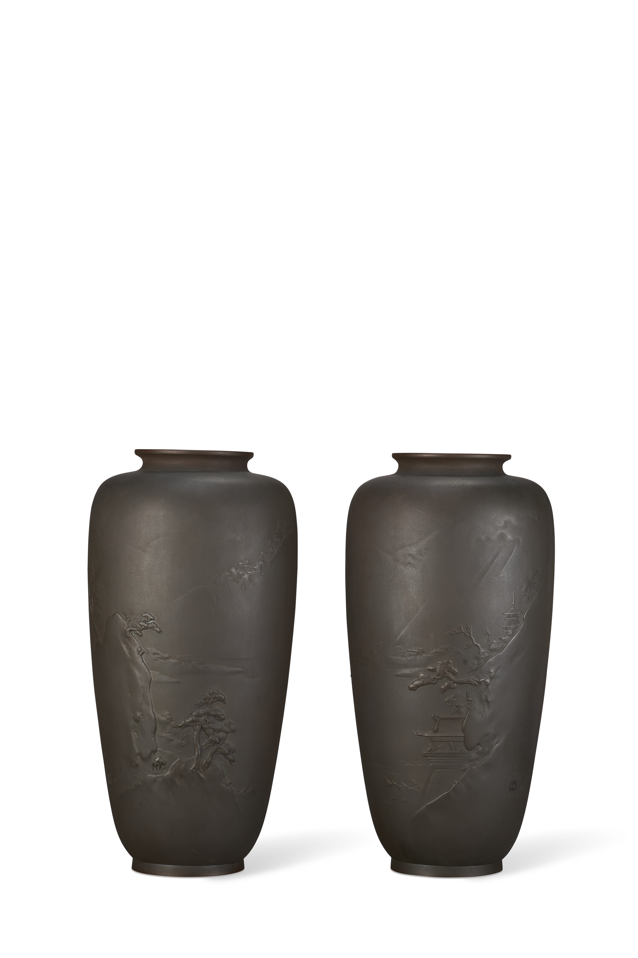 Japanese Bronze Showa Vase