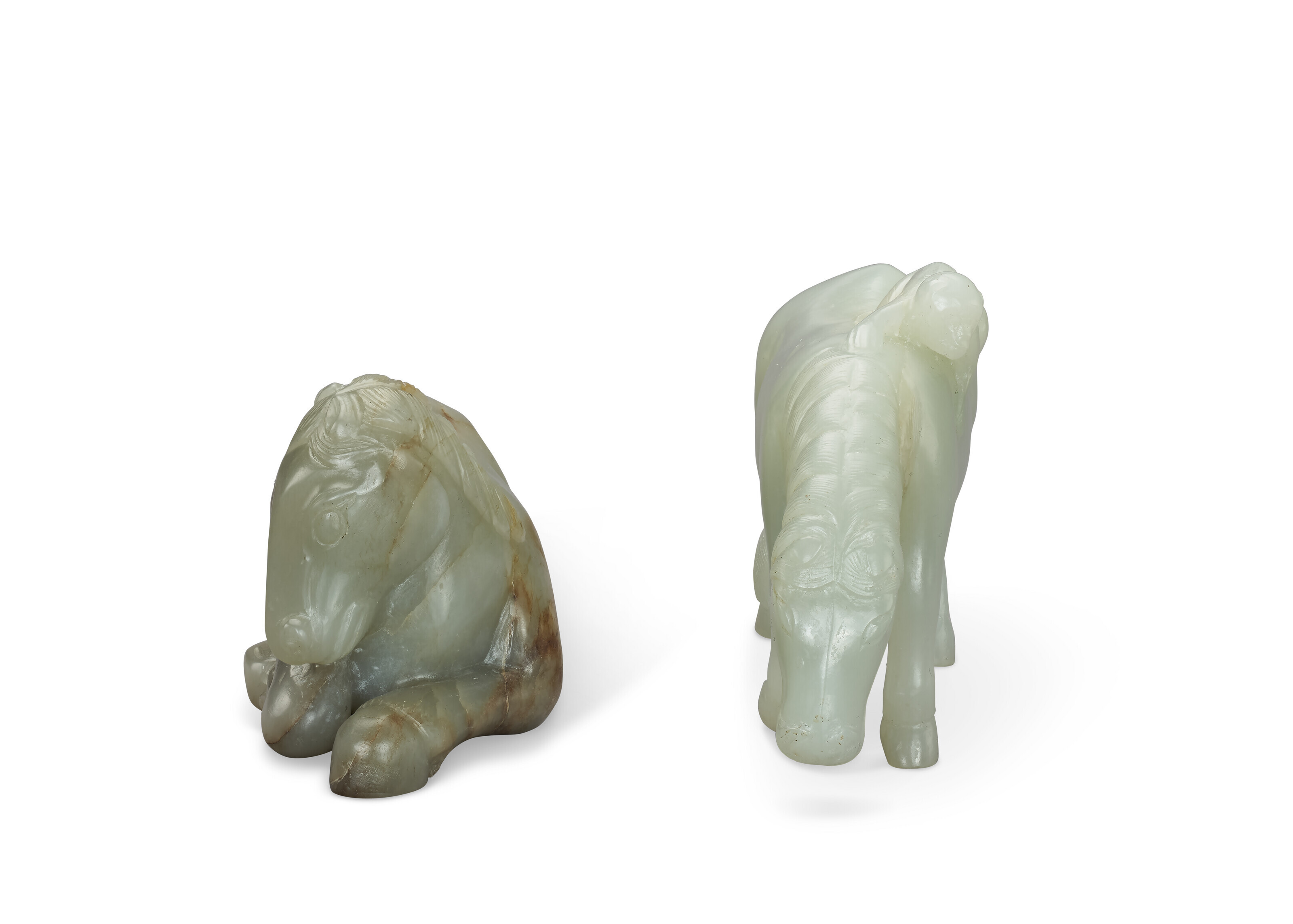 中國清玉雕馬把件兩件, CHINA, QING DYNASTY (1644-1911) | Christie's