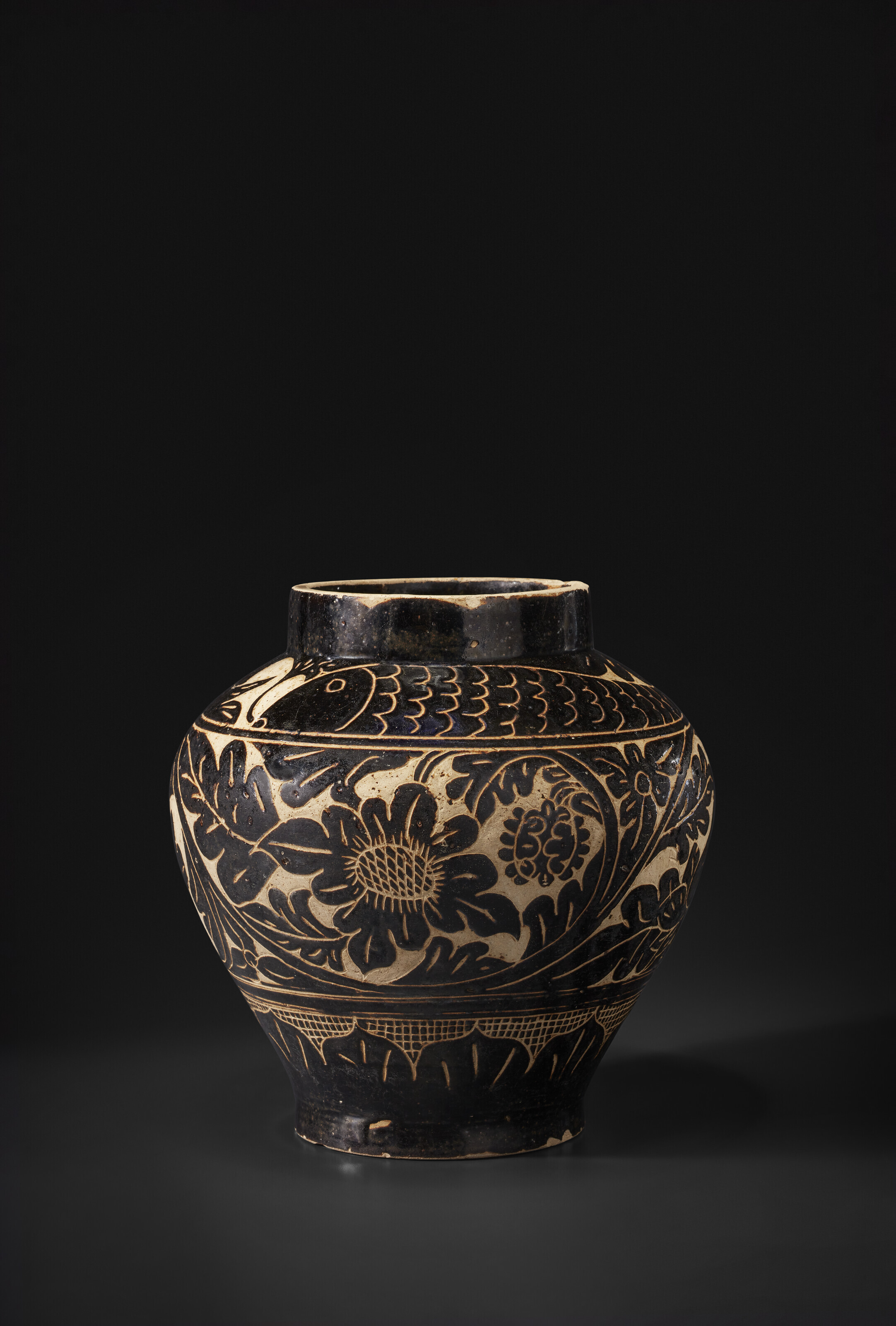宋時代 白磁 刻龍 鳳 宋時代 白磁 刻龍 鳳 白地鉄絵龍鳳文四耳瓶 – 早稲田大学 會津八