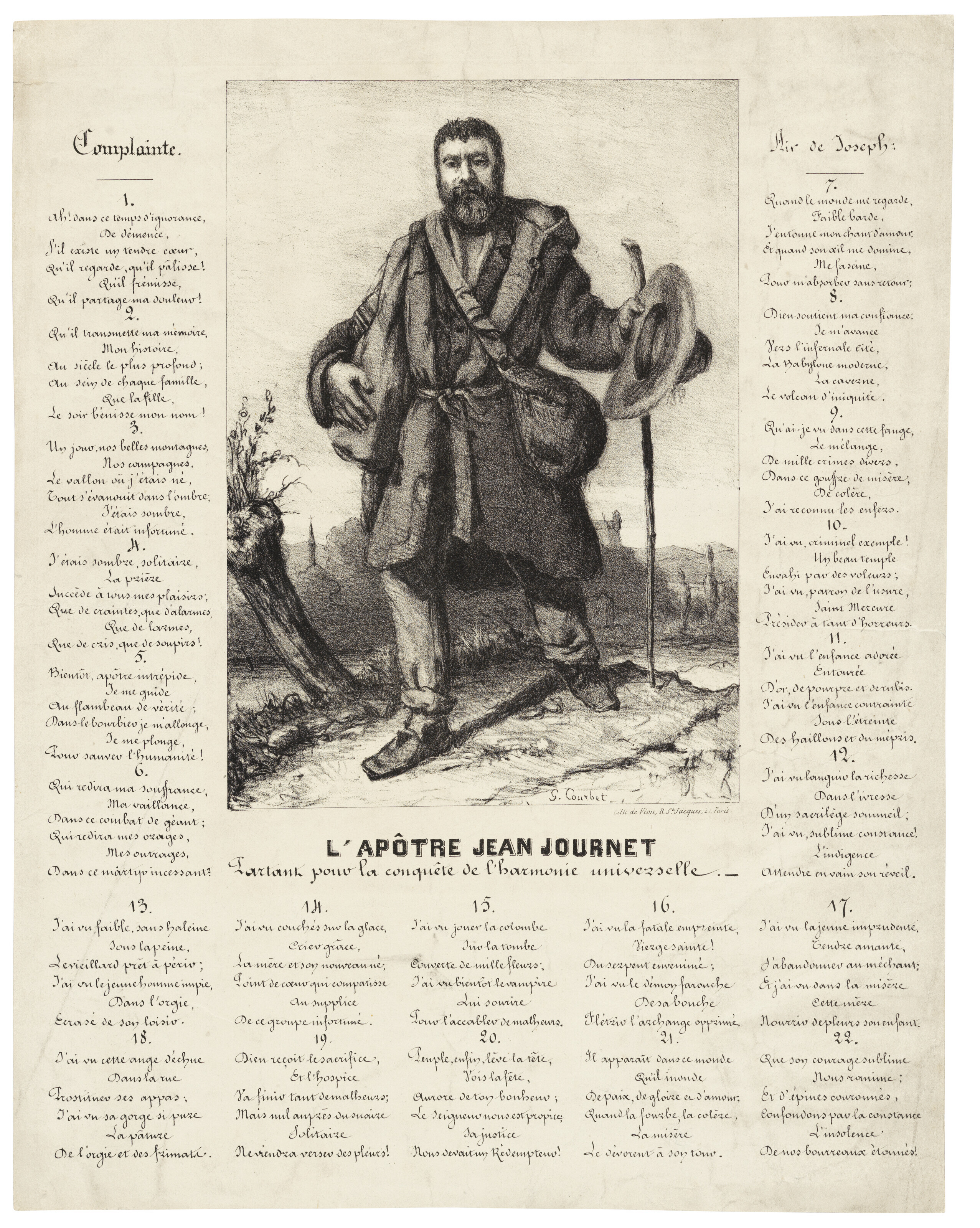 L'Apôtre Jean Journet partant pour la conquête de l'harmonie universelle