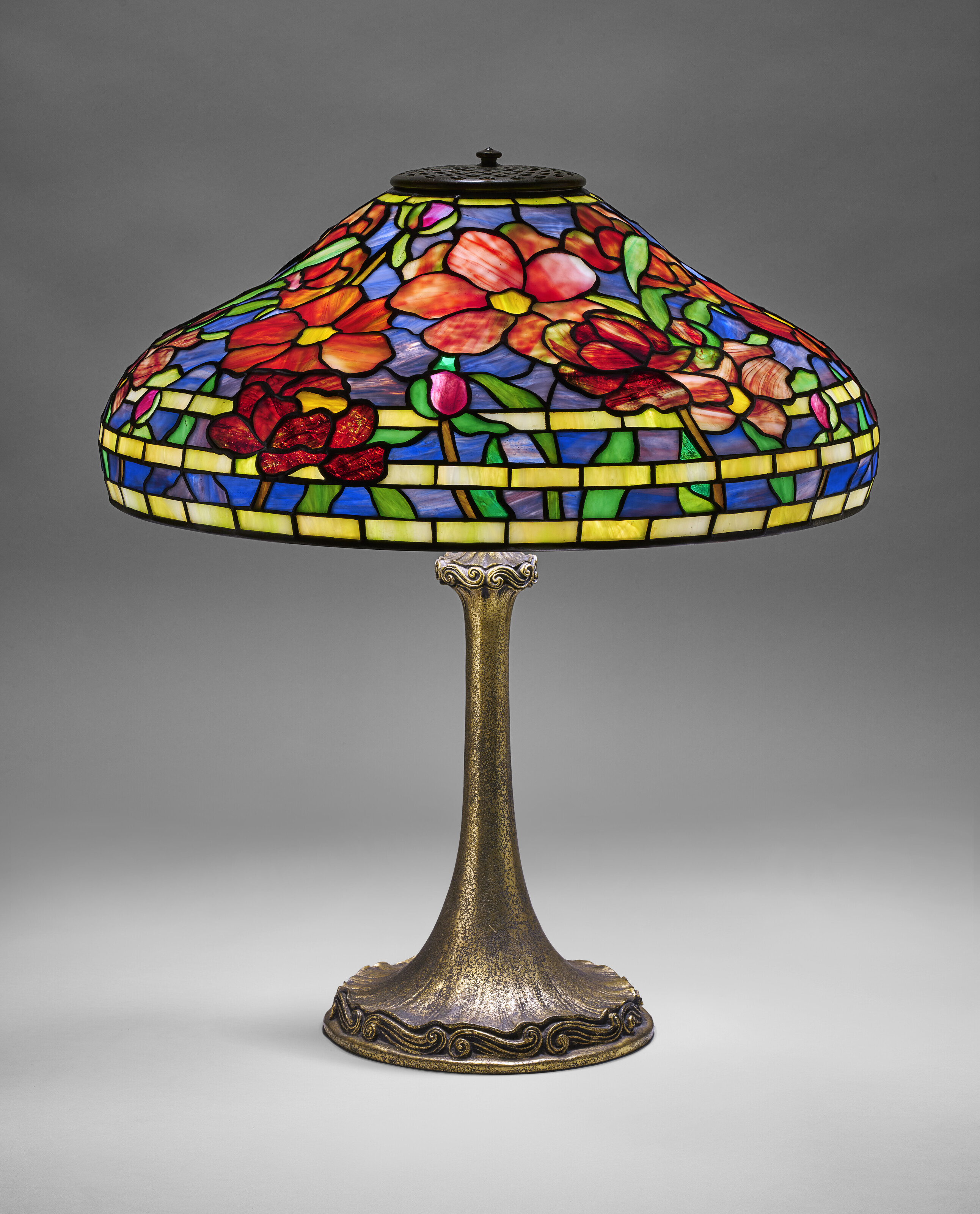 TIFFANY STUDIOS Peony Table Lamp circa 1920 Christie s