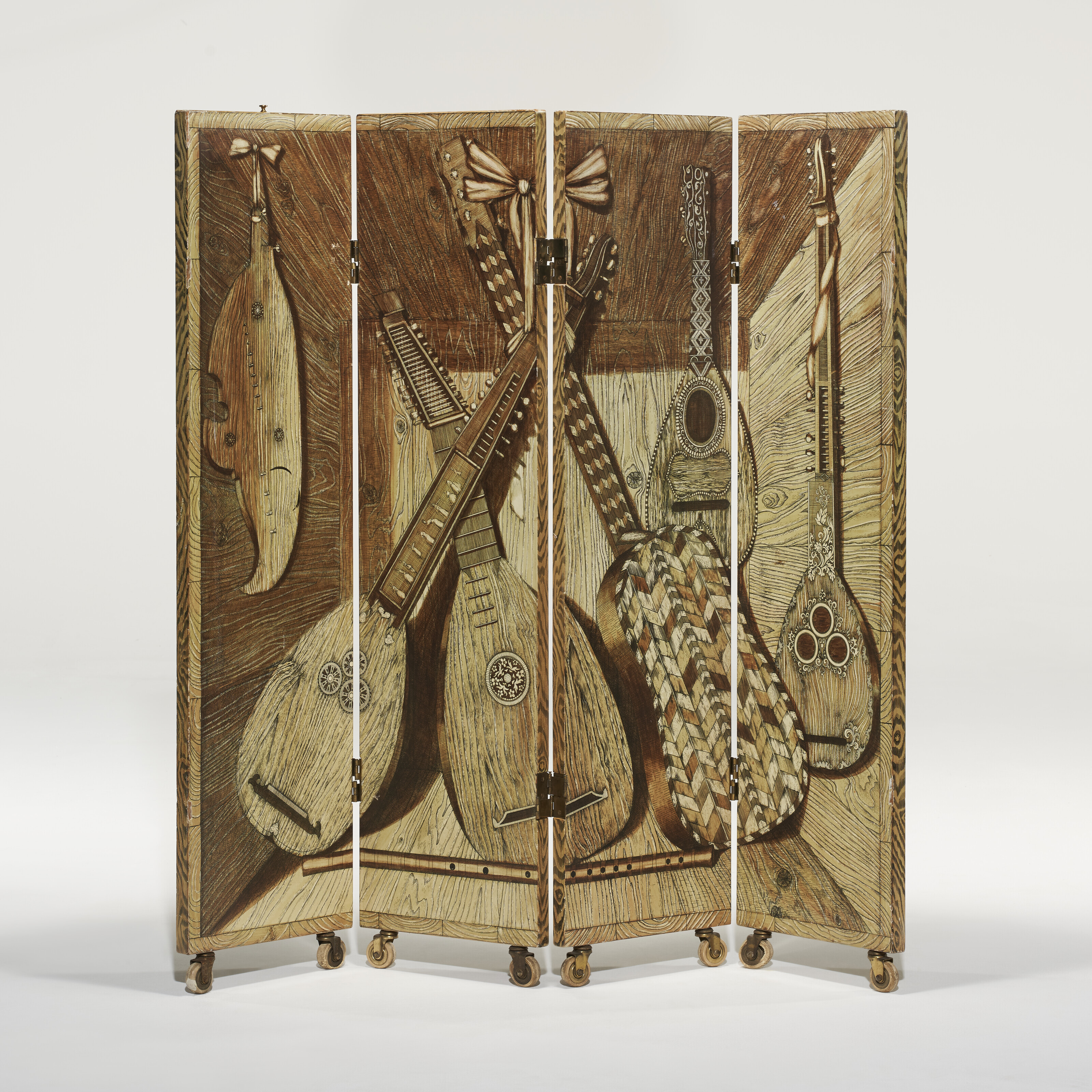 PIERO FORNASETTI (1913-1988), 'Strumenti Musicale' Screen, circa