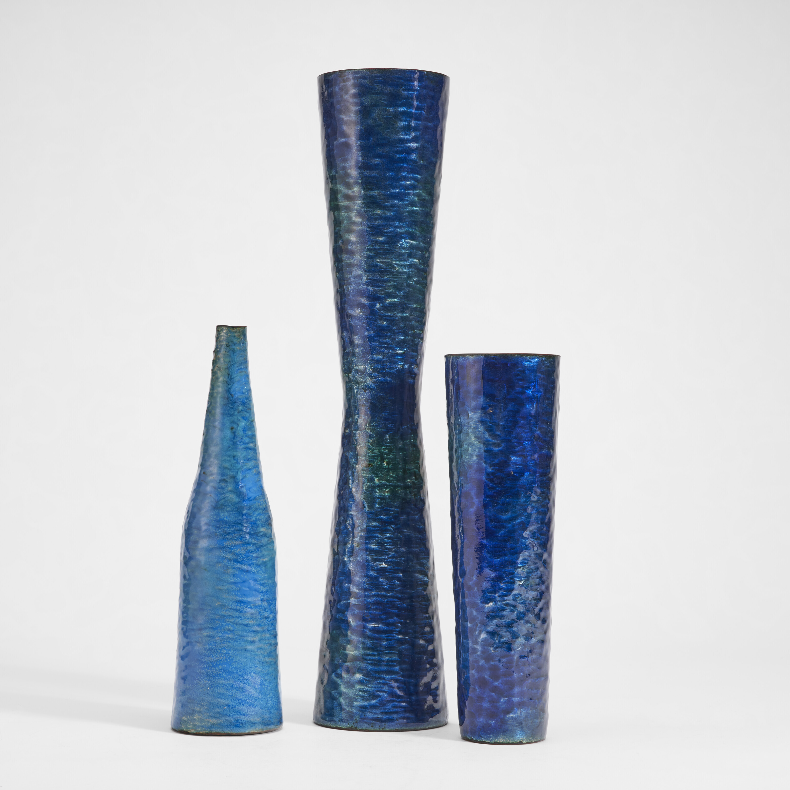 Catalog image of Trio of Blue Vases, circa 1957-1958