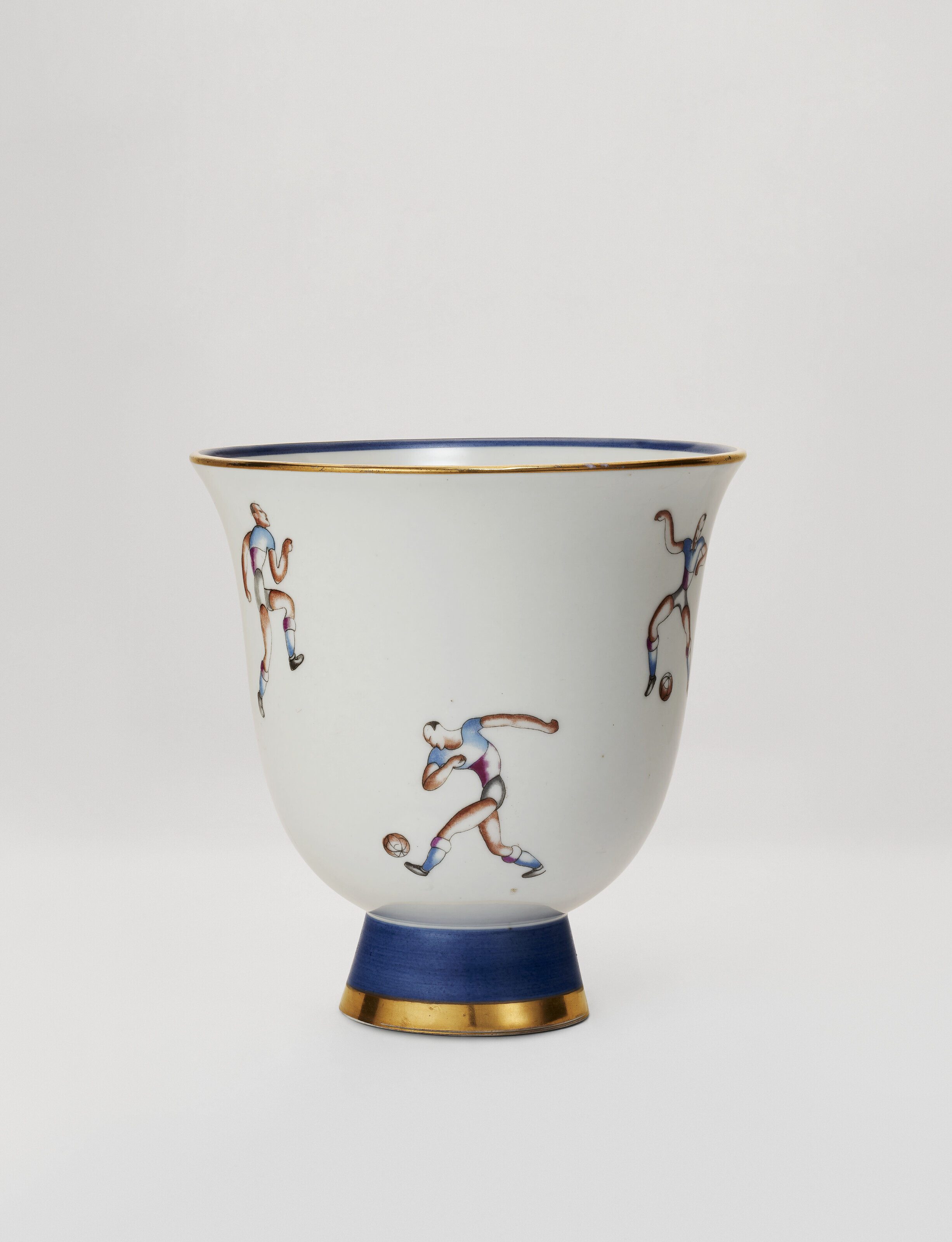 Catalog image of 'Football Players' Vase, from the 'Sport' series, designed circa 1930, executed 1937