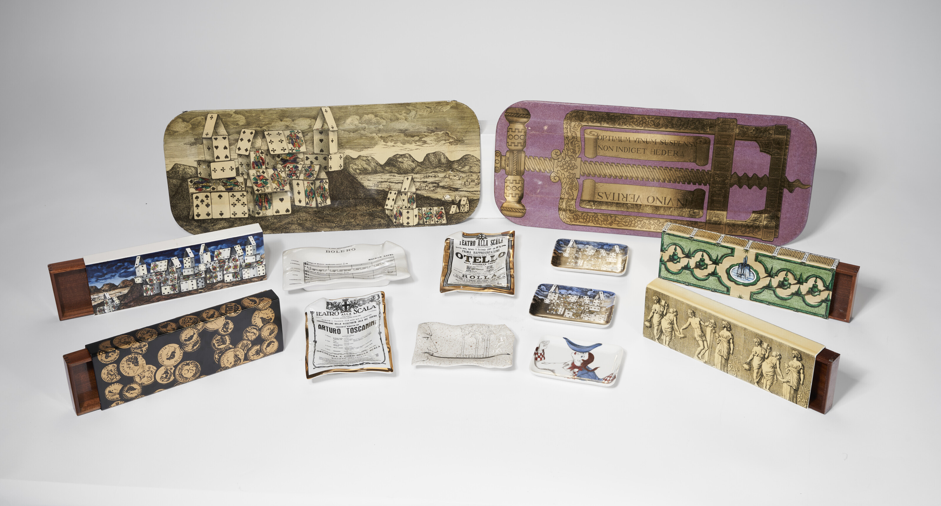 PIERO FORNASETTI (1913-1988), Smoking Set, circa 1960-1980
