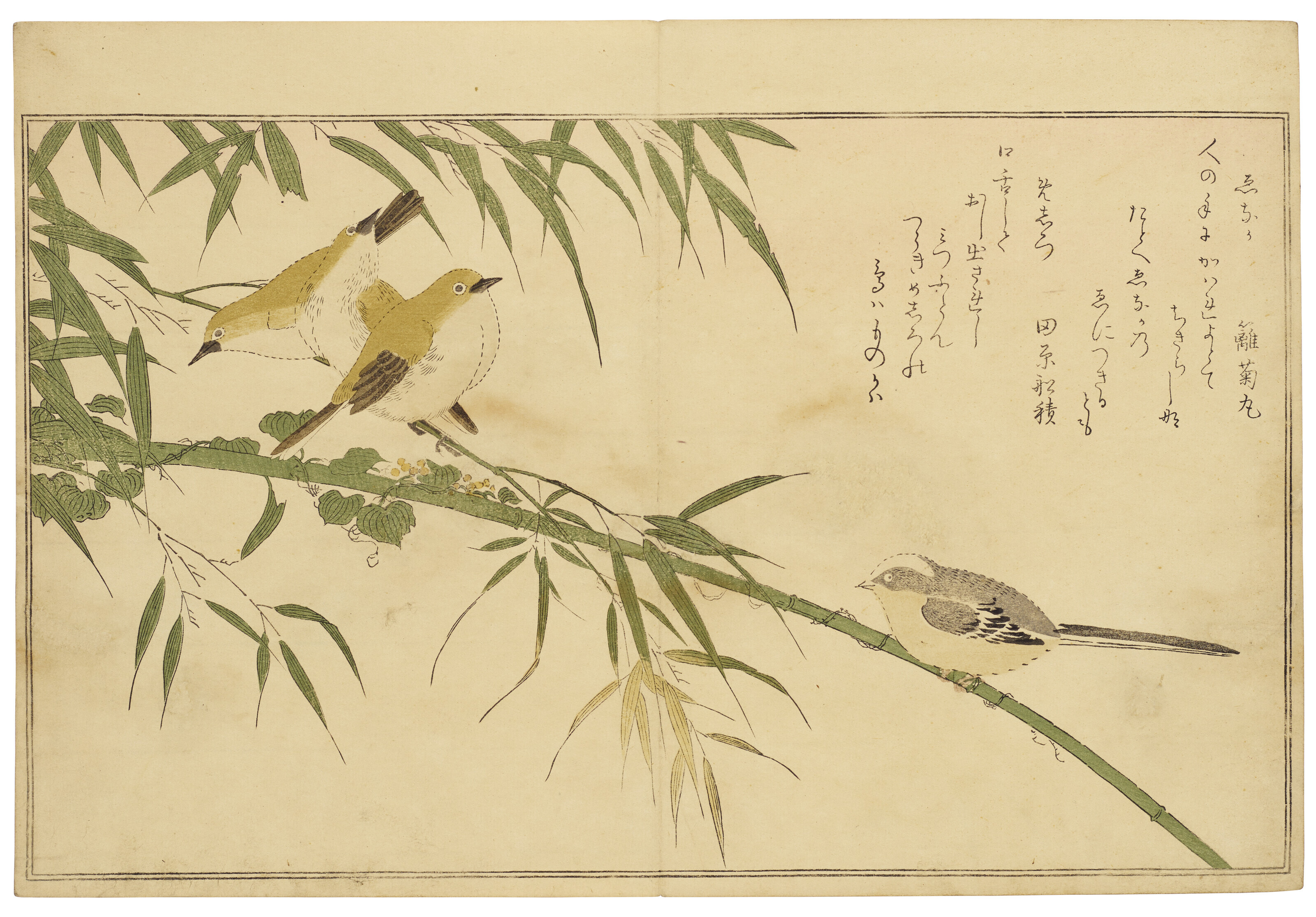 KITAGAWA UTAMARO (1754-1806), Momo chidori kyoka awase