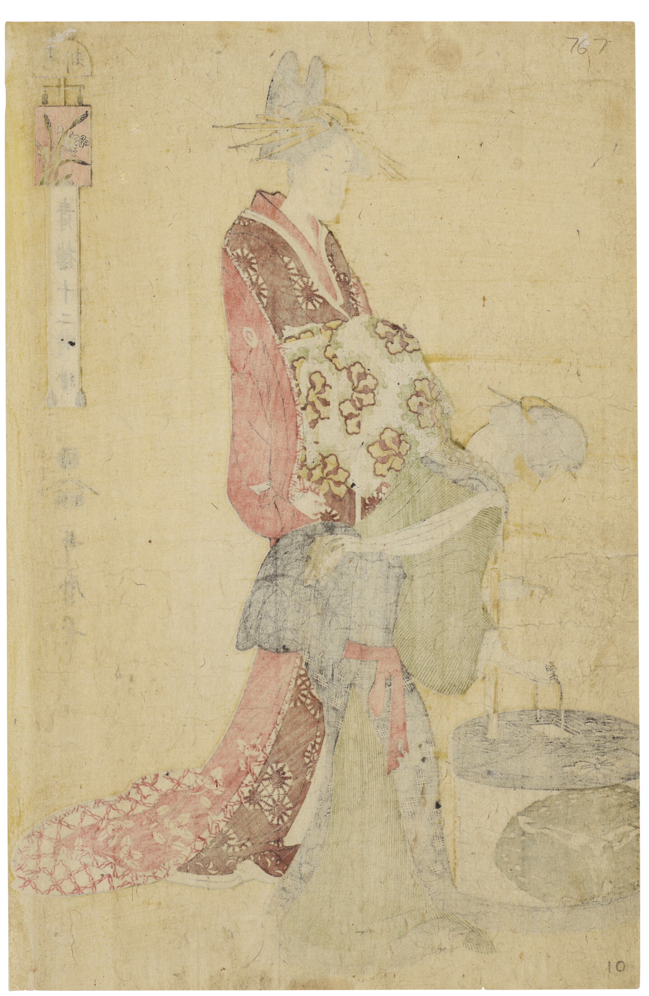 通販 送料無料  (1754-1806), UTAMARO KITAGAWA Seiro (The tsuzuki toki juni 自動車