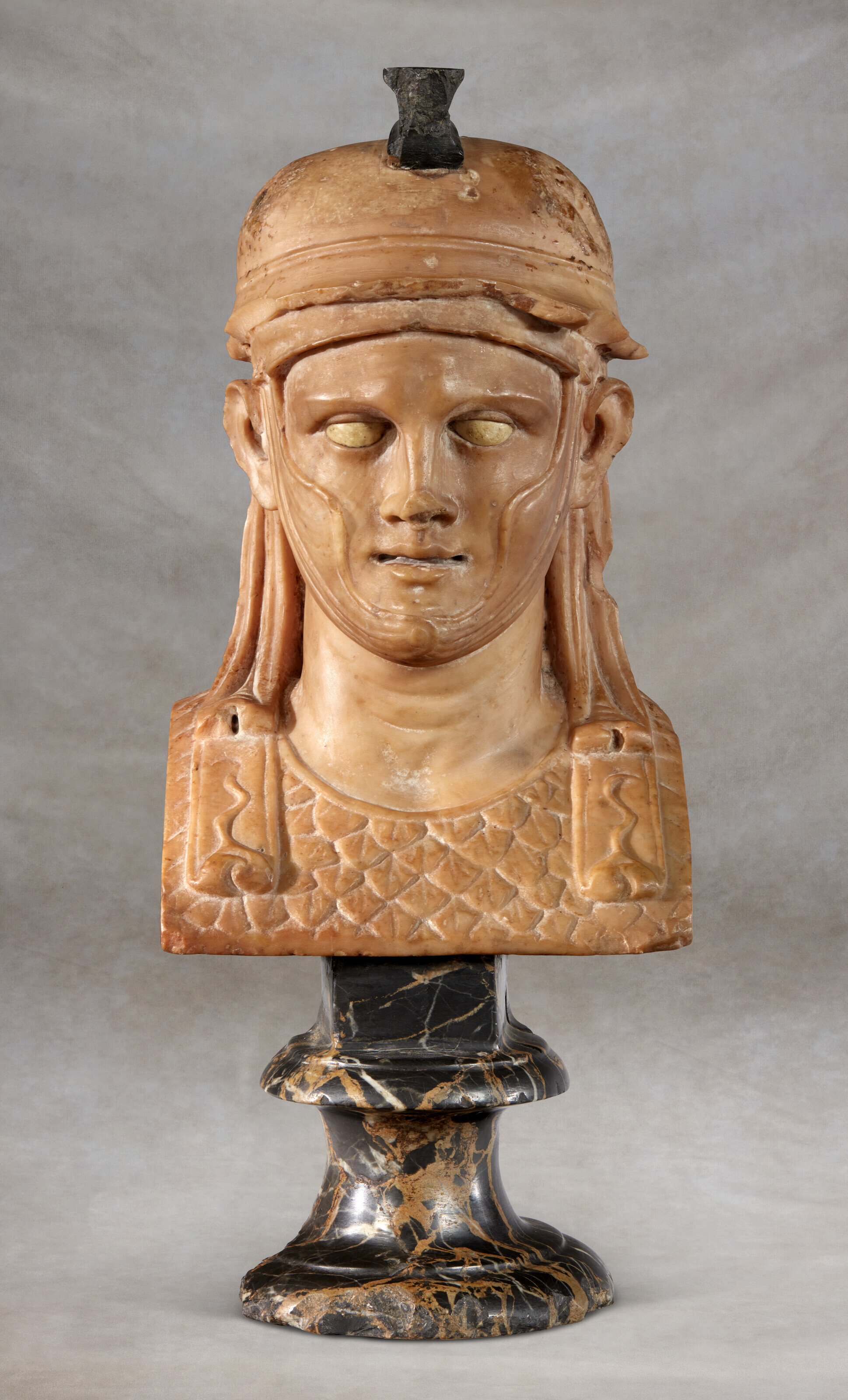 A Roman giallo antico herm head of Alexander the Great, circa 1st century AD, sold for $23,940 on 26 January 2023 at Christie's in New York