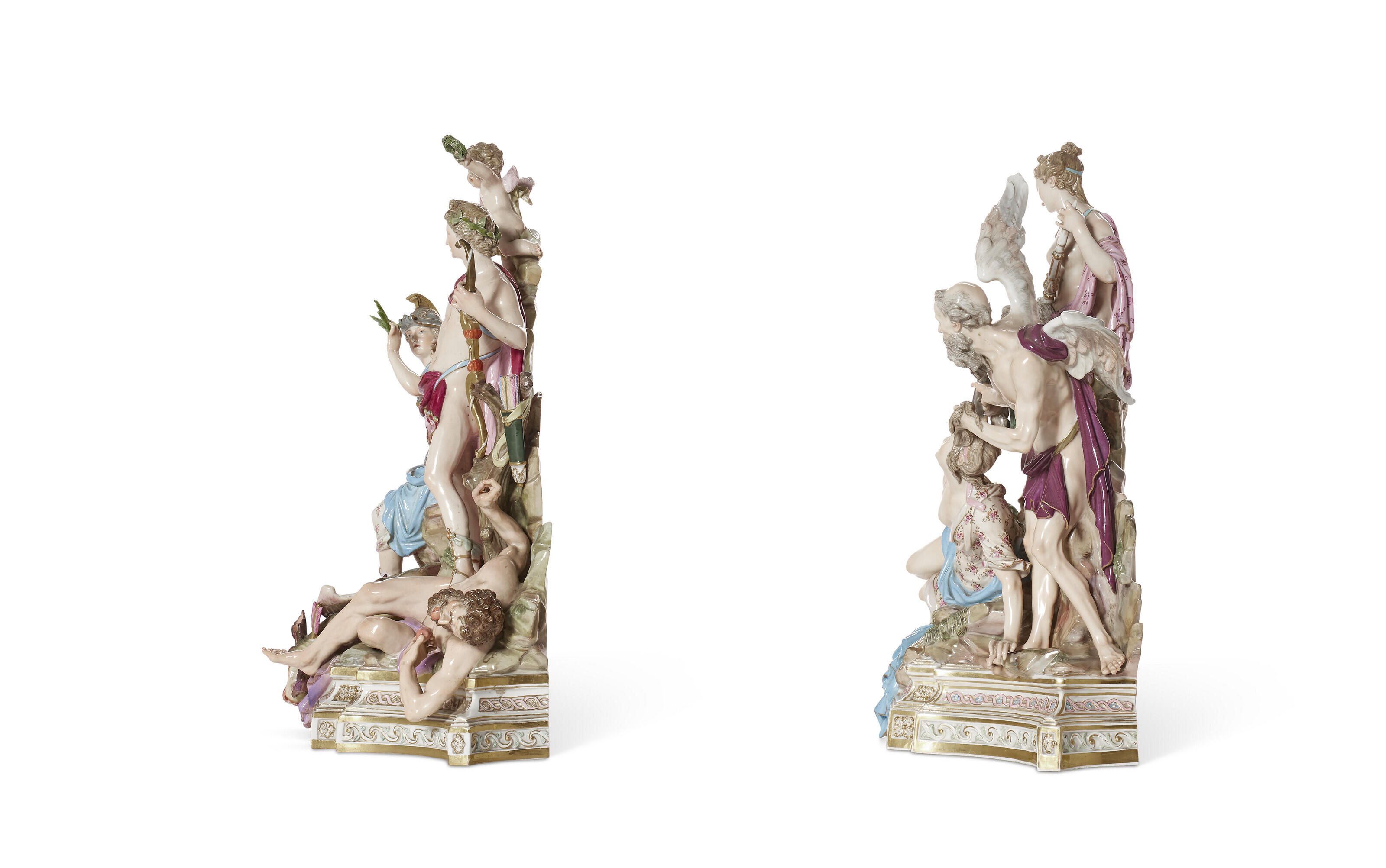 【新品未使用】MEISSEN  PALACE 24cm 2枚セット マイセン ティーデジュネセット「天女と鶴」 82A099/C0022