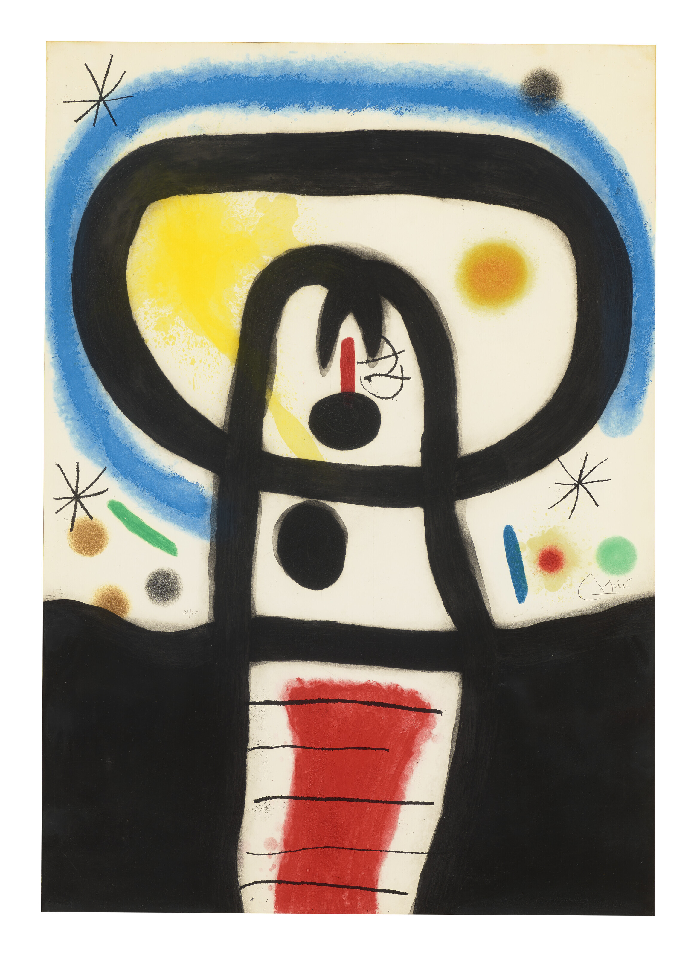 Joan Miro、PERSONNAGE、海外版超希少レゾネ、新品額付 JOAN MIRÓ (1893-1983), Equinoxe | Christie's