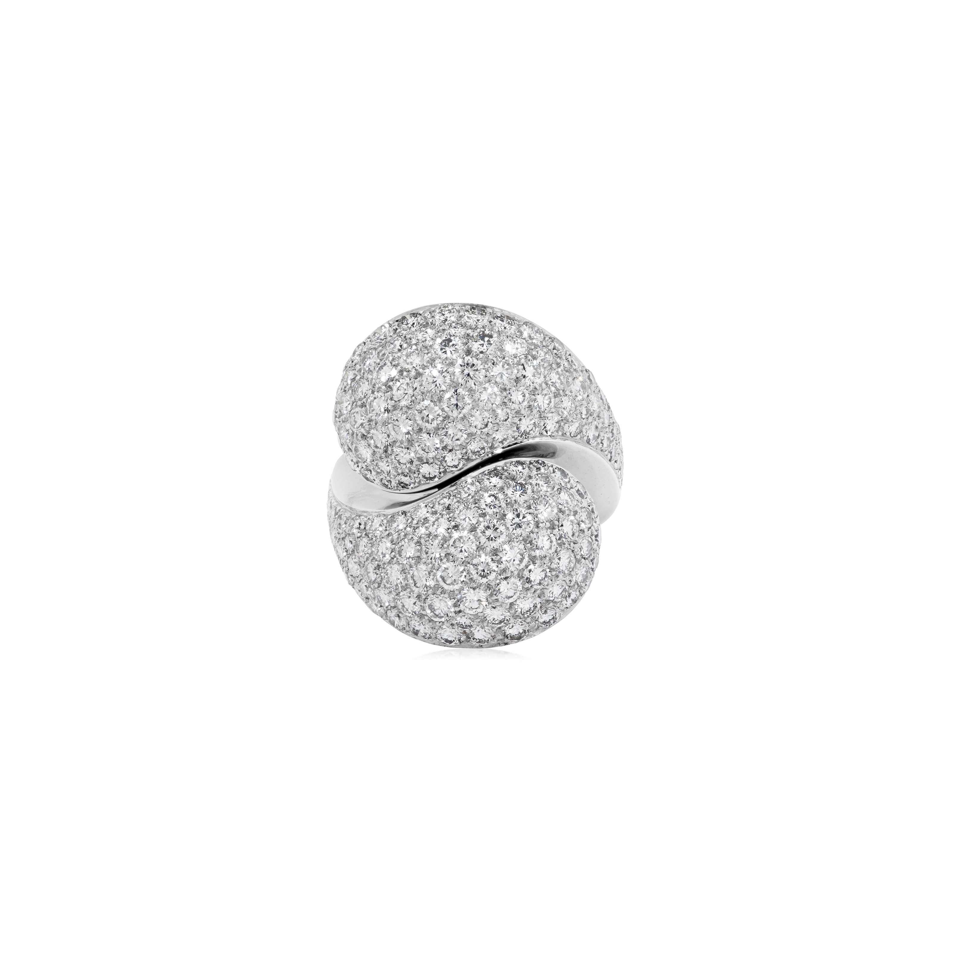 CARTIER DIAMOND CROSSOVER RING, | Christie’s