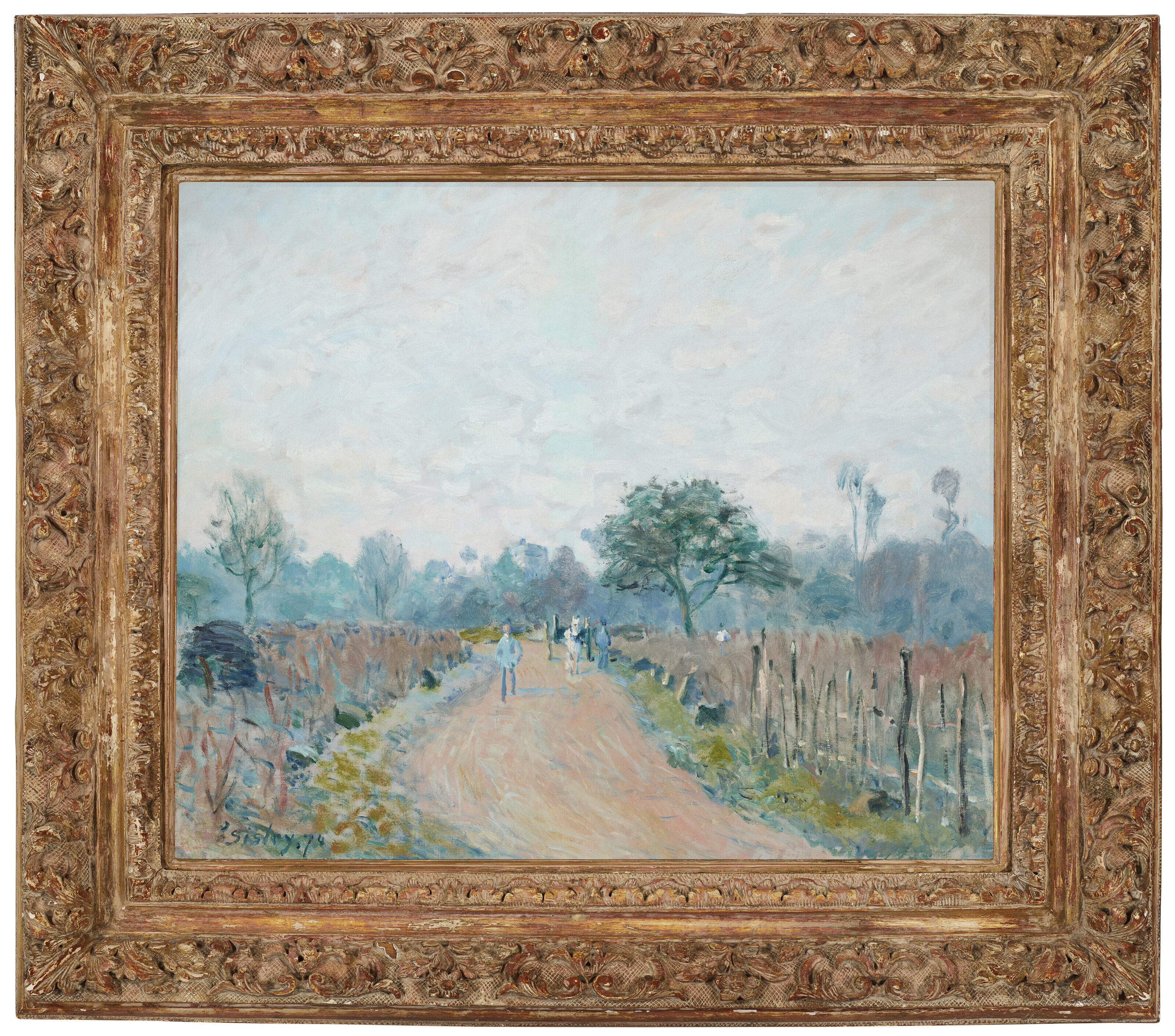 ALFRED SISLEY (1839-1899), Chemin de Prunay à Louveciennes