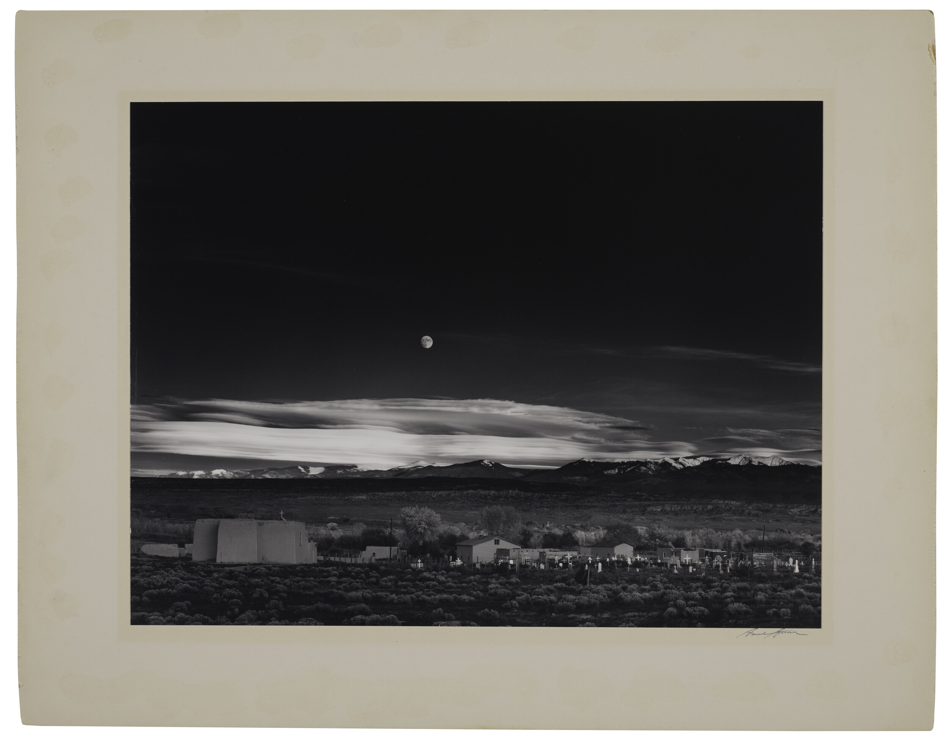 ANSEL ADAMS (1902–1984), Moonrise, Hernandez, New Mexico, 1941