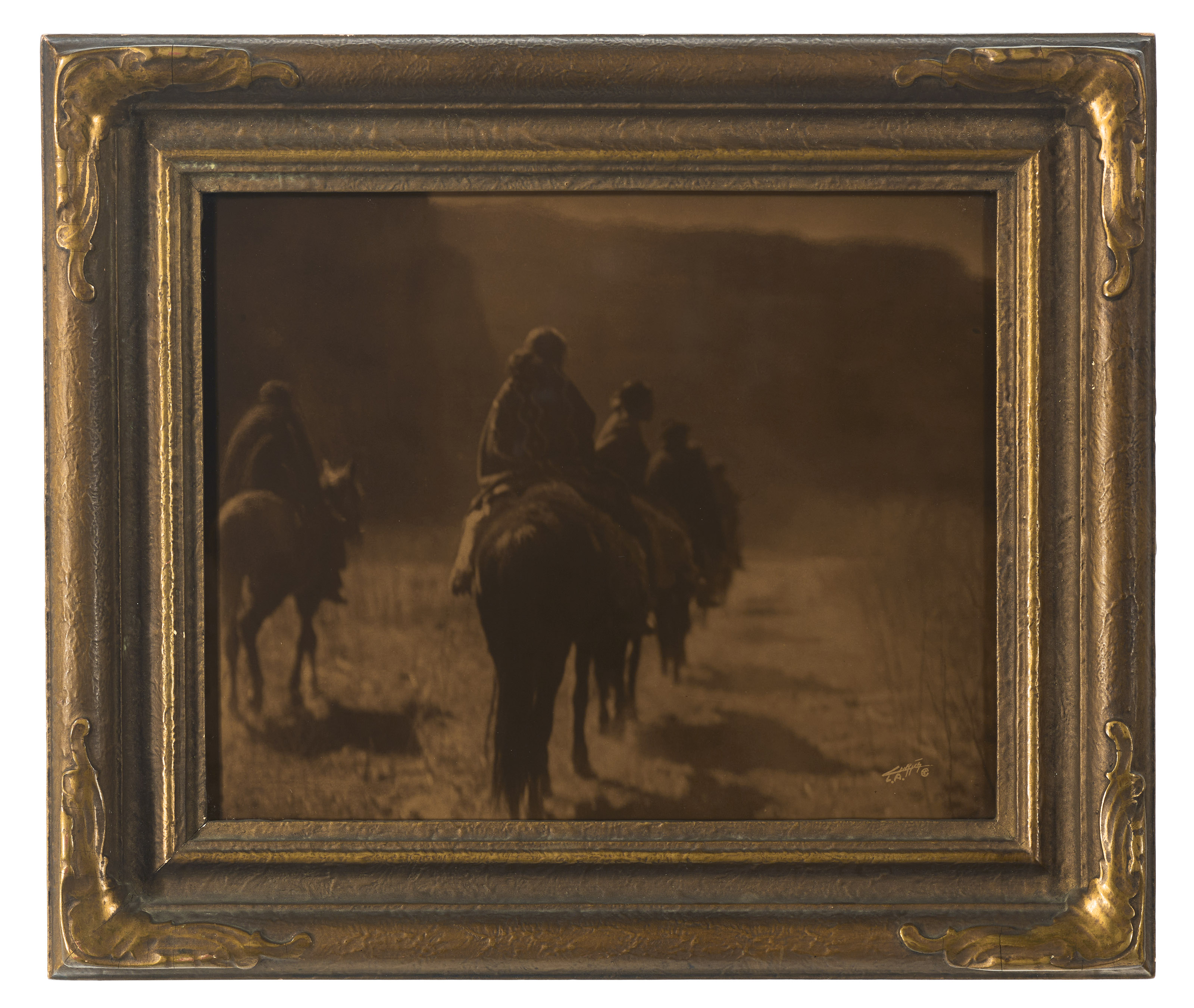 EDWARD SHERIFF CURTIS (1858–1952), The Three Chiefs - Piegan, 1900