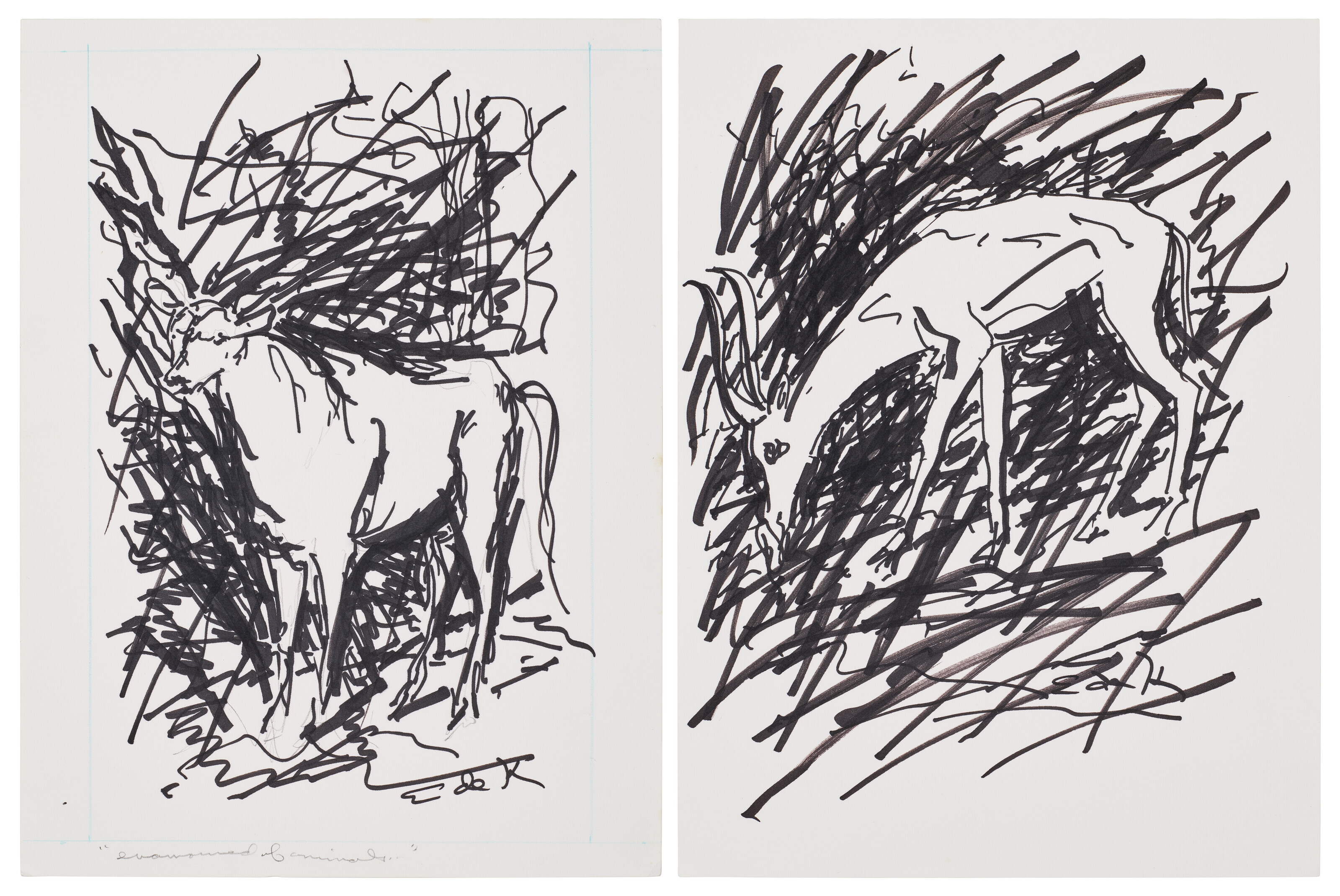 Catalog image of Enamored of Animals and Eland [Two Works]