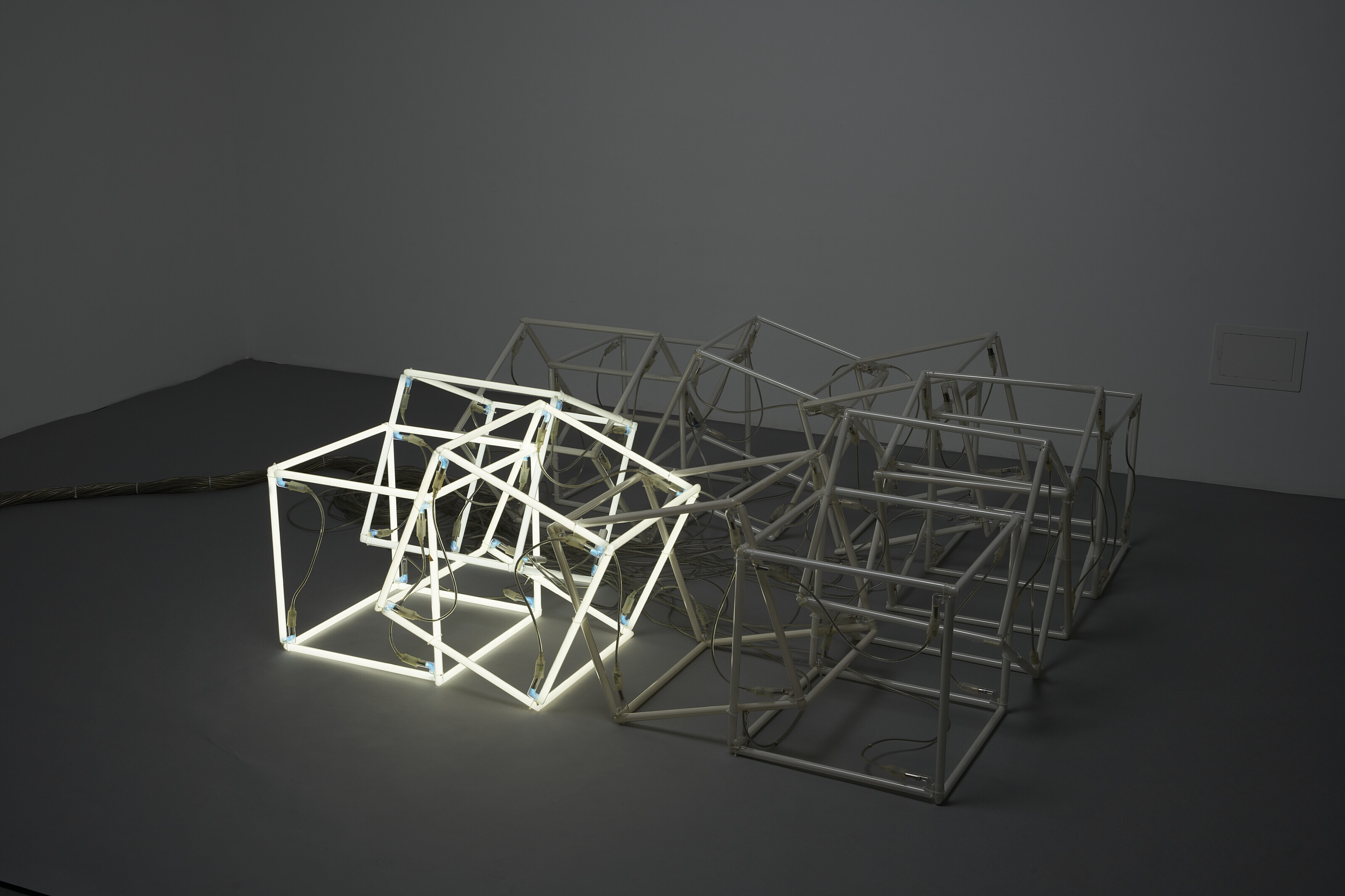 JEPPE HEIN (b. 1974), Moving Neon Cube | Christie's