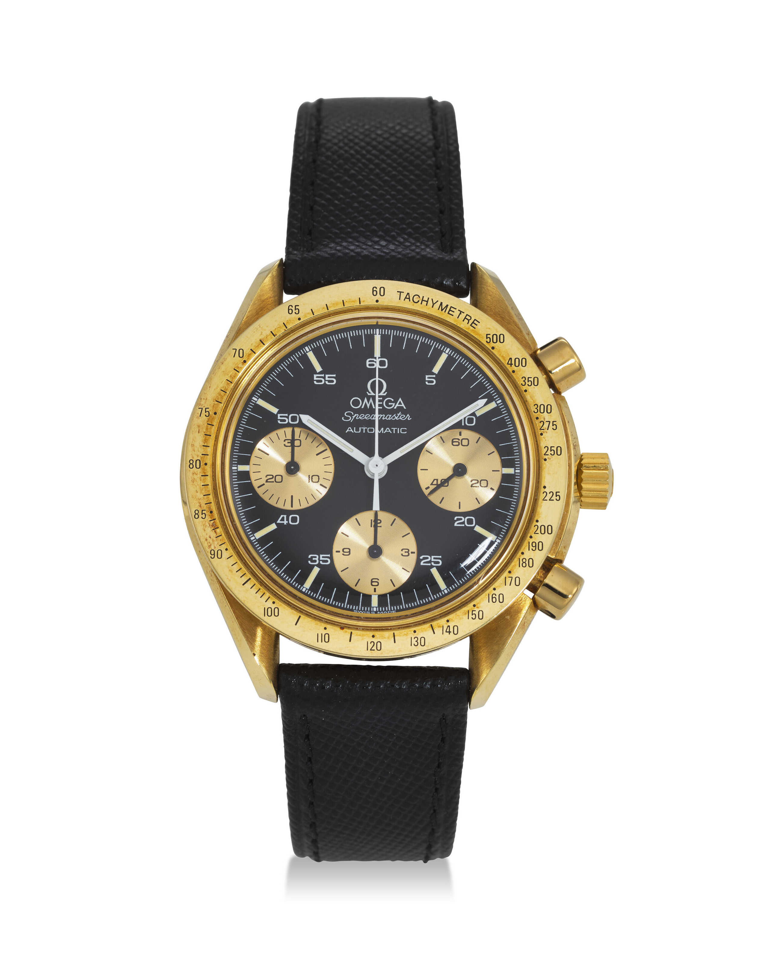 OMEGA, REF. 175.0033, SPEEDMASTER REDUCED, AN 18K YELLOW GOLD 