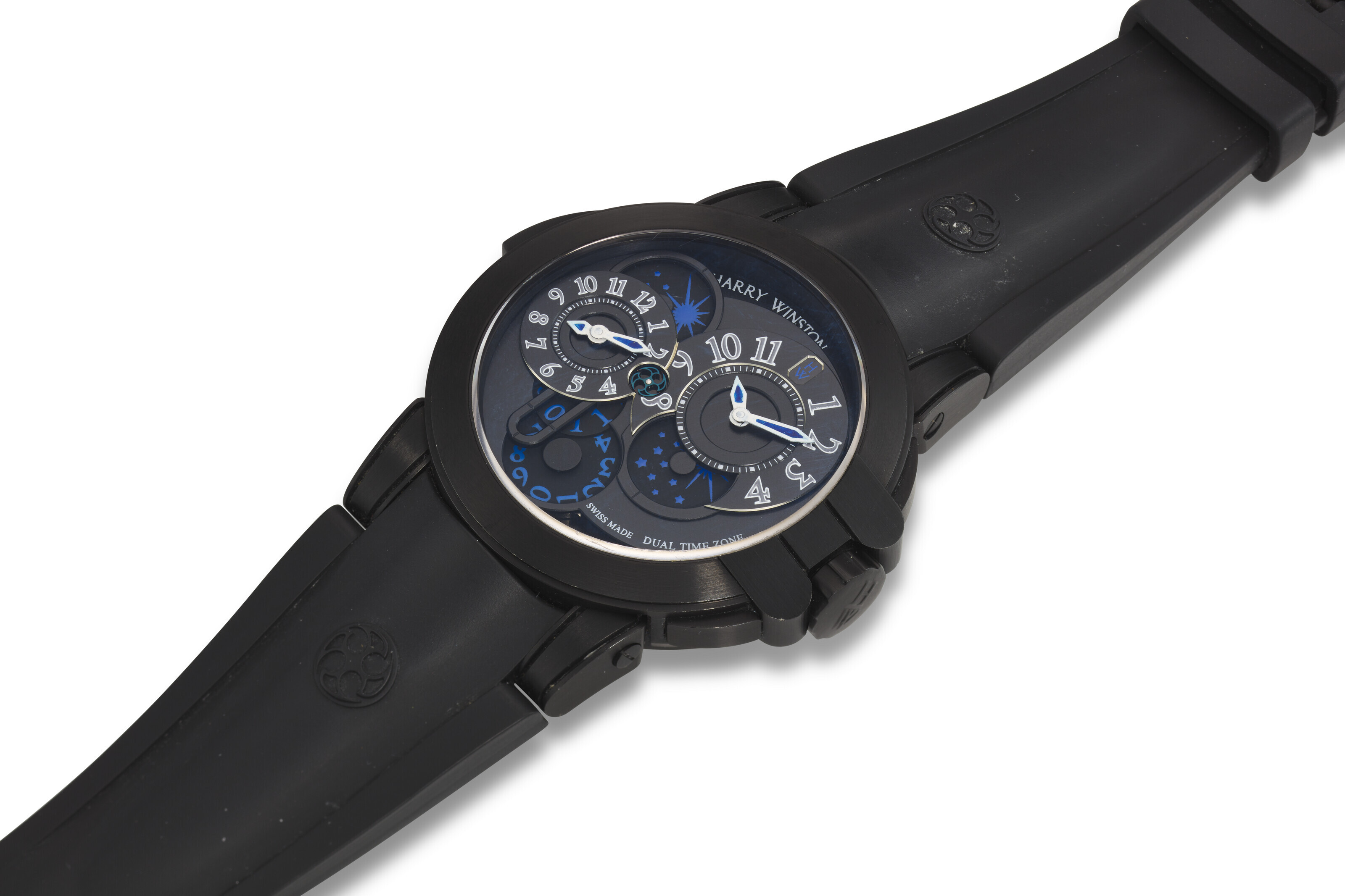 HARRY WINSTON, REF. 400-MATZ44ZK, OCEAN DUAL-TIME ZONE, A