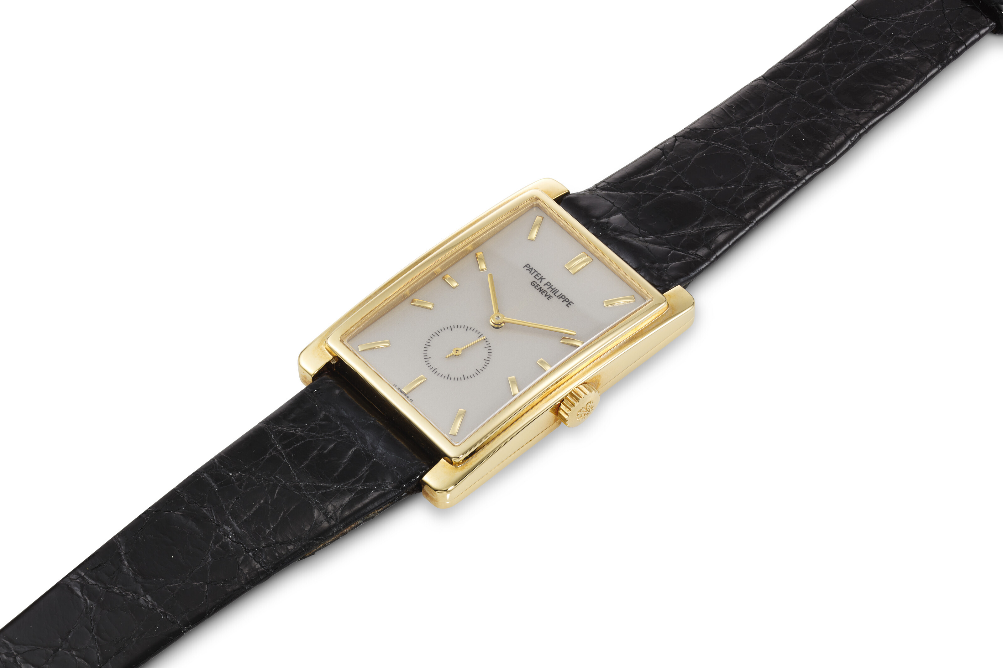 PATEK PHILIPPE REF. 5009 GONDOLO AN 18K YELLOW GOLD RECTANGULAR SHAPED WRISTWATCH WITH SUBSIDIARY SECONDS Christie s