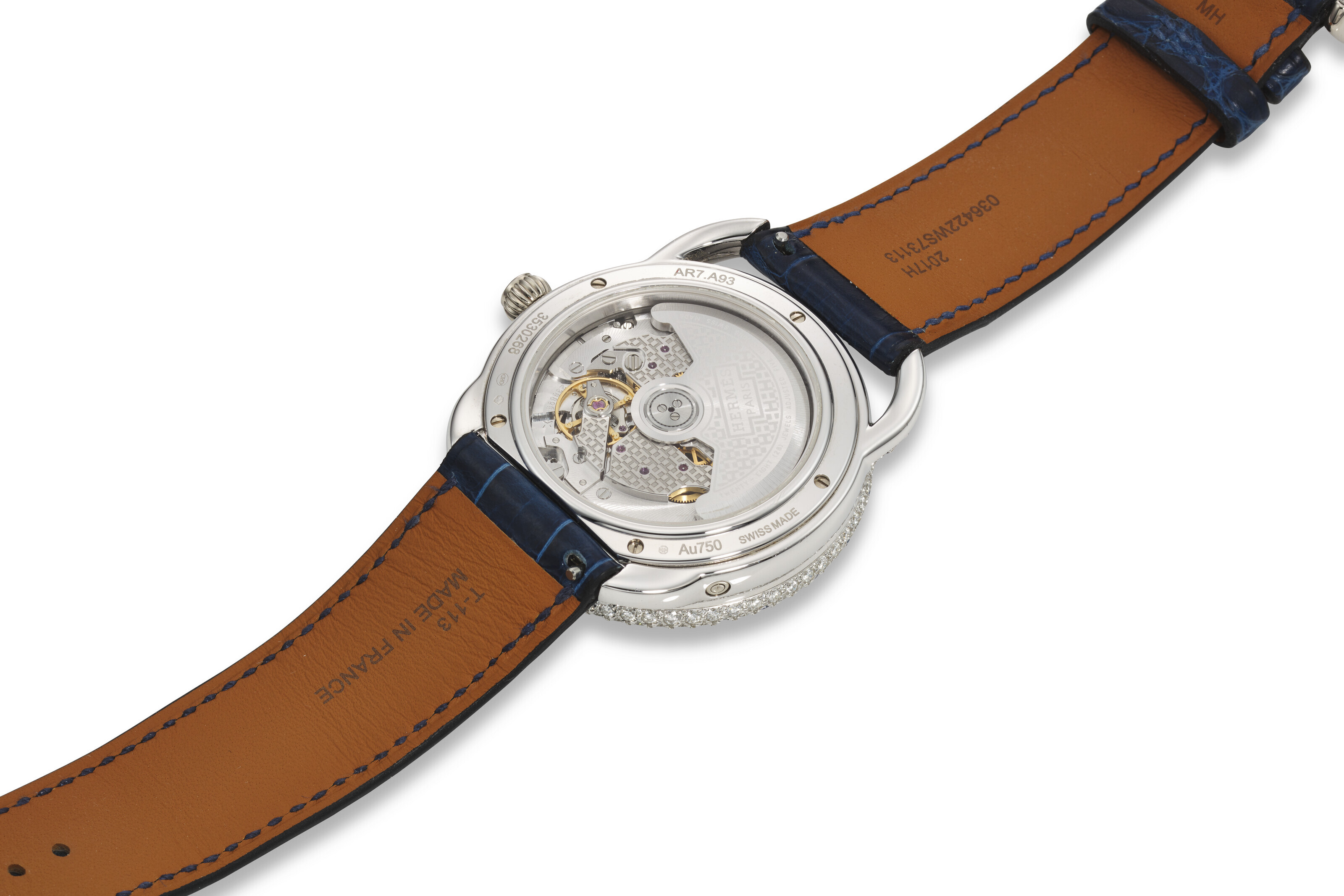 HERMÈS, REF. AR7.A93, ARCEAU PETITE LUNE, A FINE 18K WHITE
