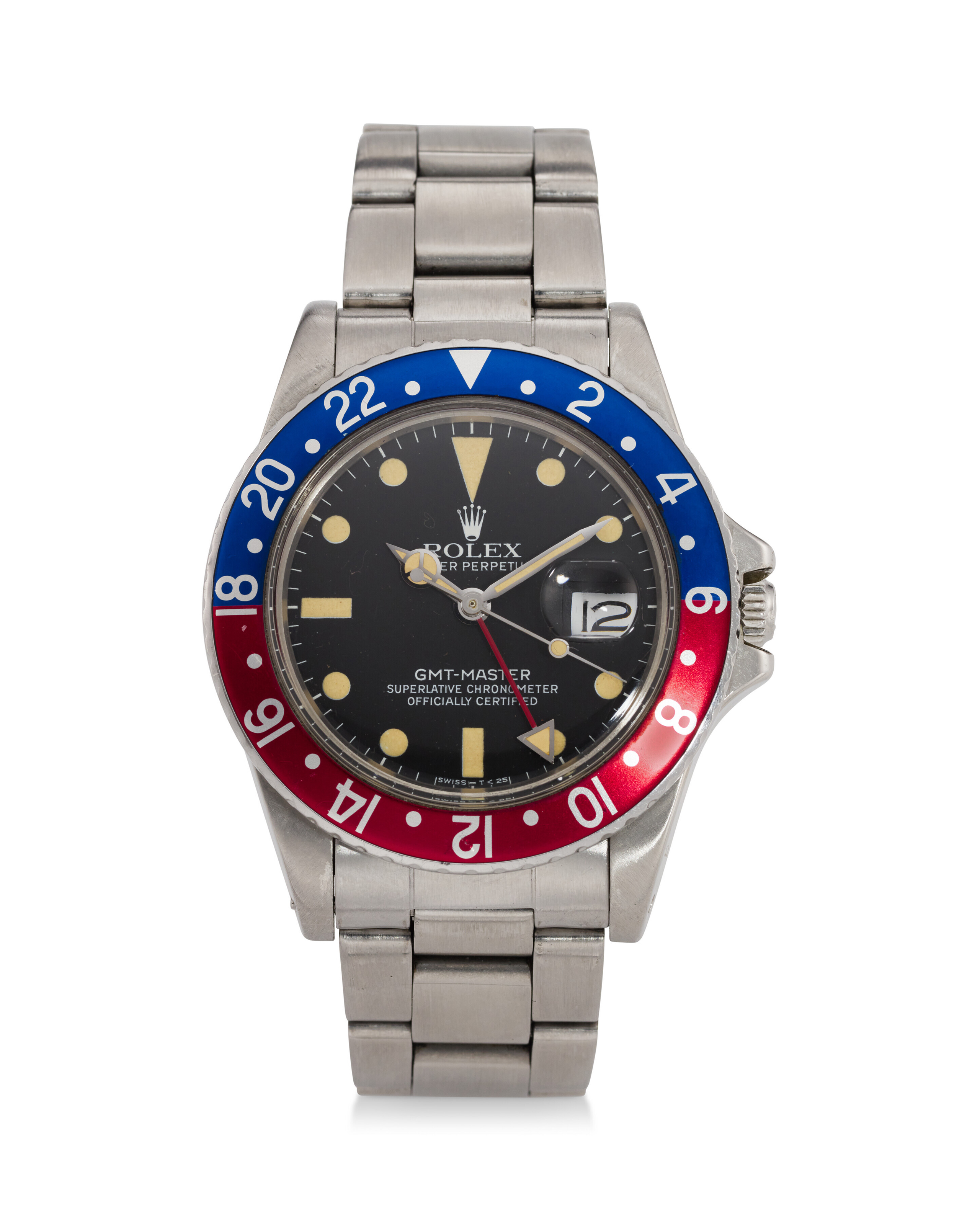 Rolex, GMT-Master &lsquo;Pepsi&rsquo; Ref. 16750, c. 1982.&nbsp;Sold for $18,900 in Important Watches&nbsp;on 6 June 2023 at Christie's in New York