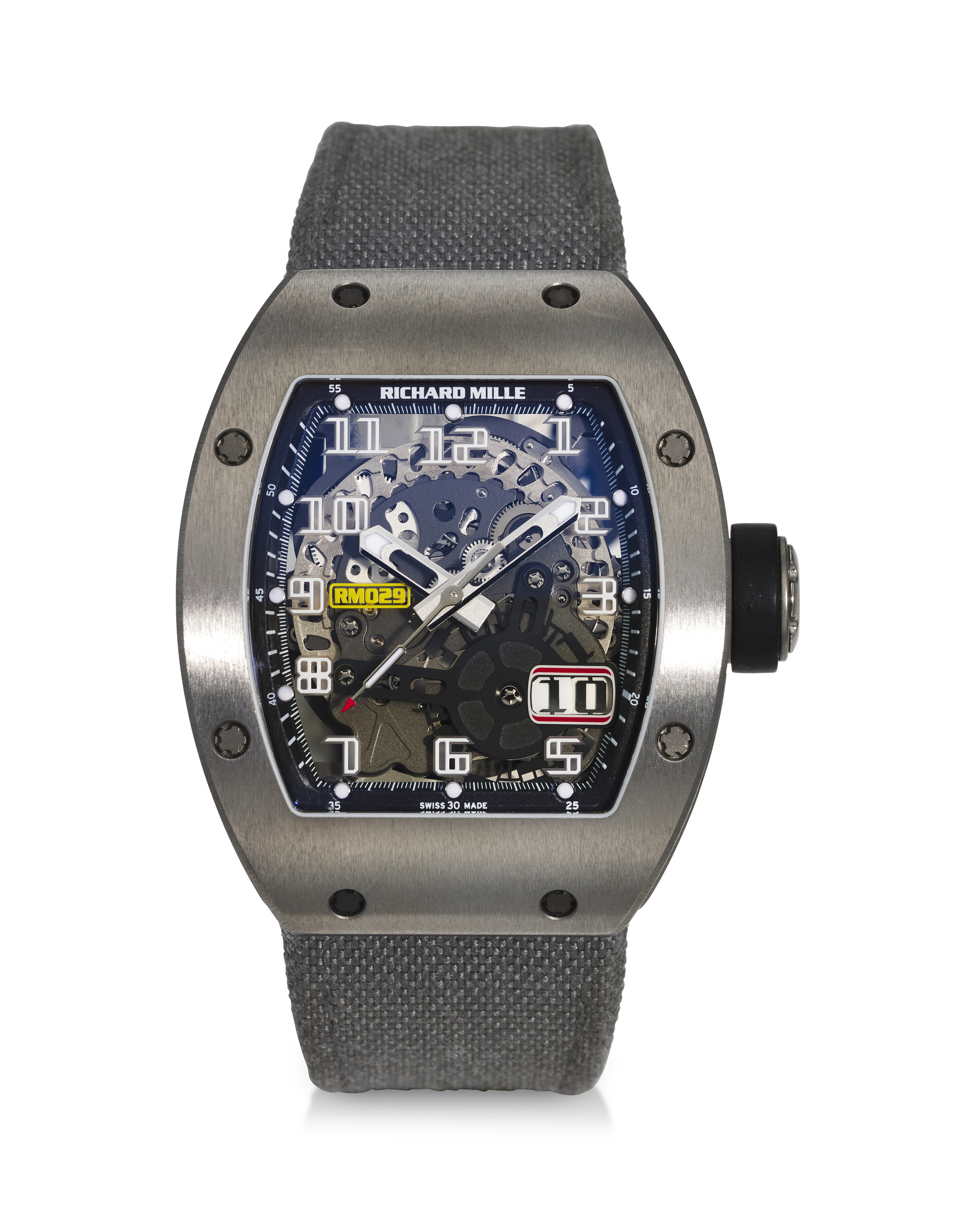 RICHARD MILLE REF. RM 029 TI A TITANIUM SKELETONIZED TONNEAU