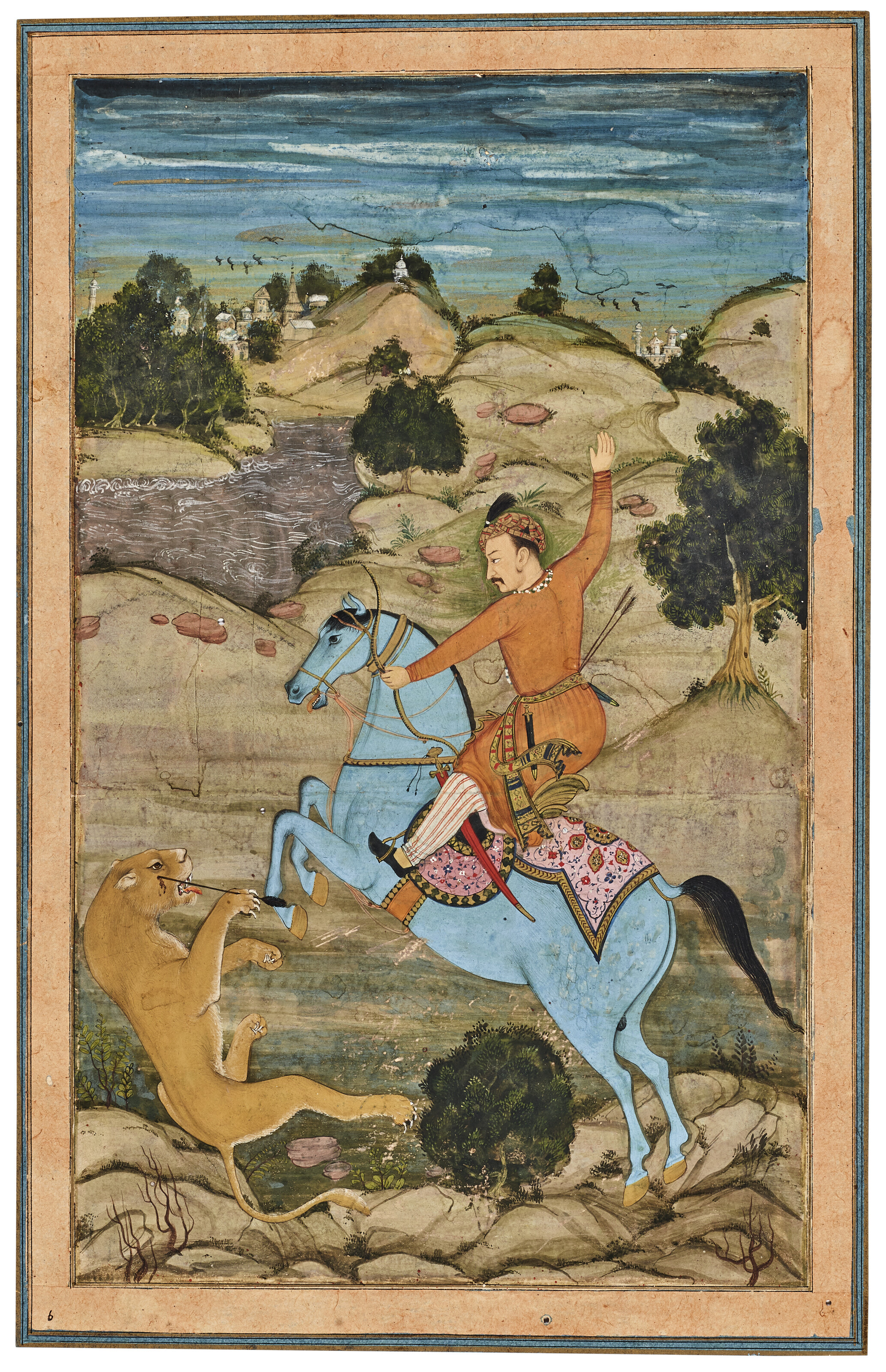 AN EQUESTRIAN PORTRAIT OF EMPEROR JAHANGIR (R. 1605-1627), INDIA ...