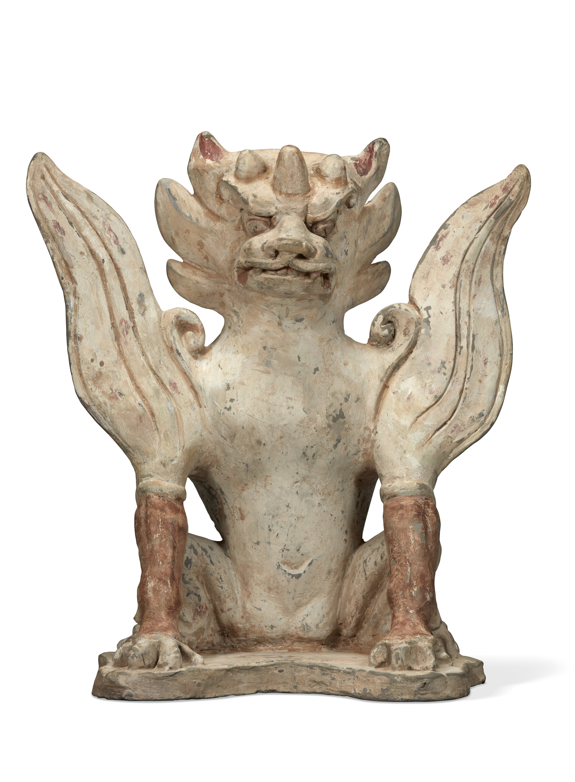 中國唐彩繪陶鎮墓獸, CHINA, TANG DYNASTY (AD 618-907) | Christie's