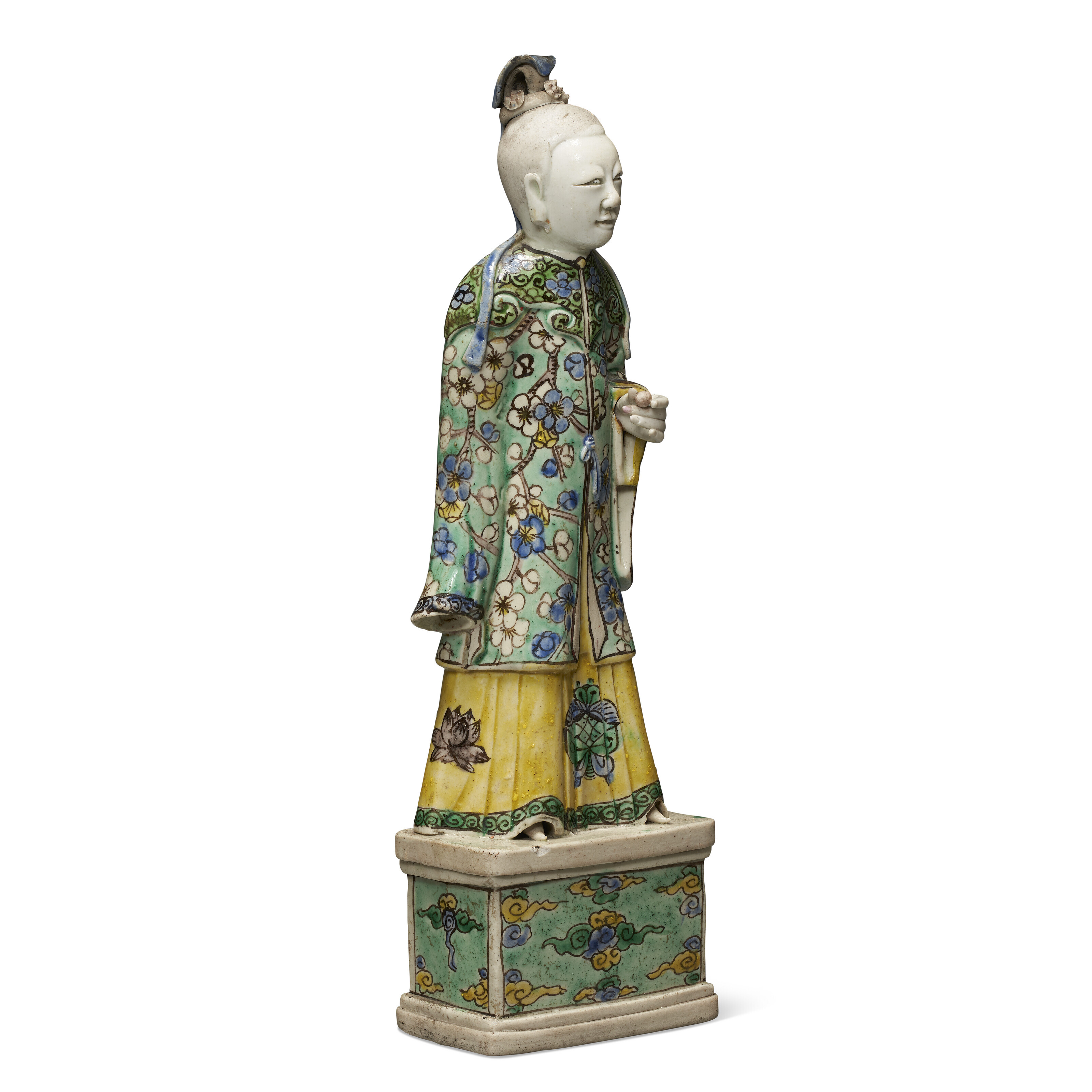 中國清康熙五彩仕女俑, CHINA, KANGXI PERIOD (1662-1722