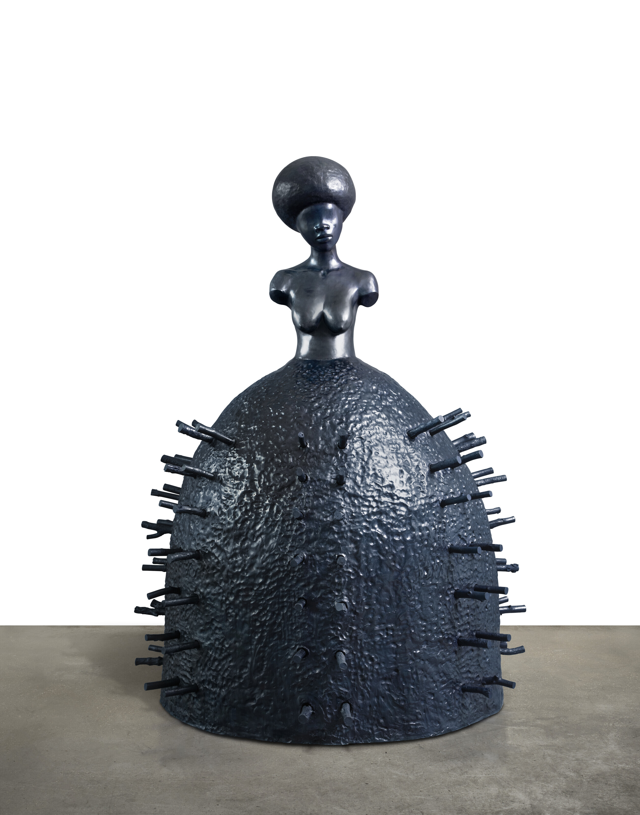 Simone Leigh (b. 1967), Stick, 2019. Bronze. 85 x 63 x 63 in (215.9 x 160 x 160 cm). Sold for $2,712,000 in 21st Century Evening Sale on 15 May 2023 at Christie&rsquo;s in New York