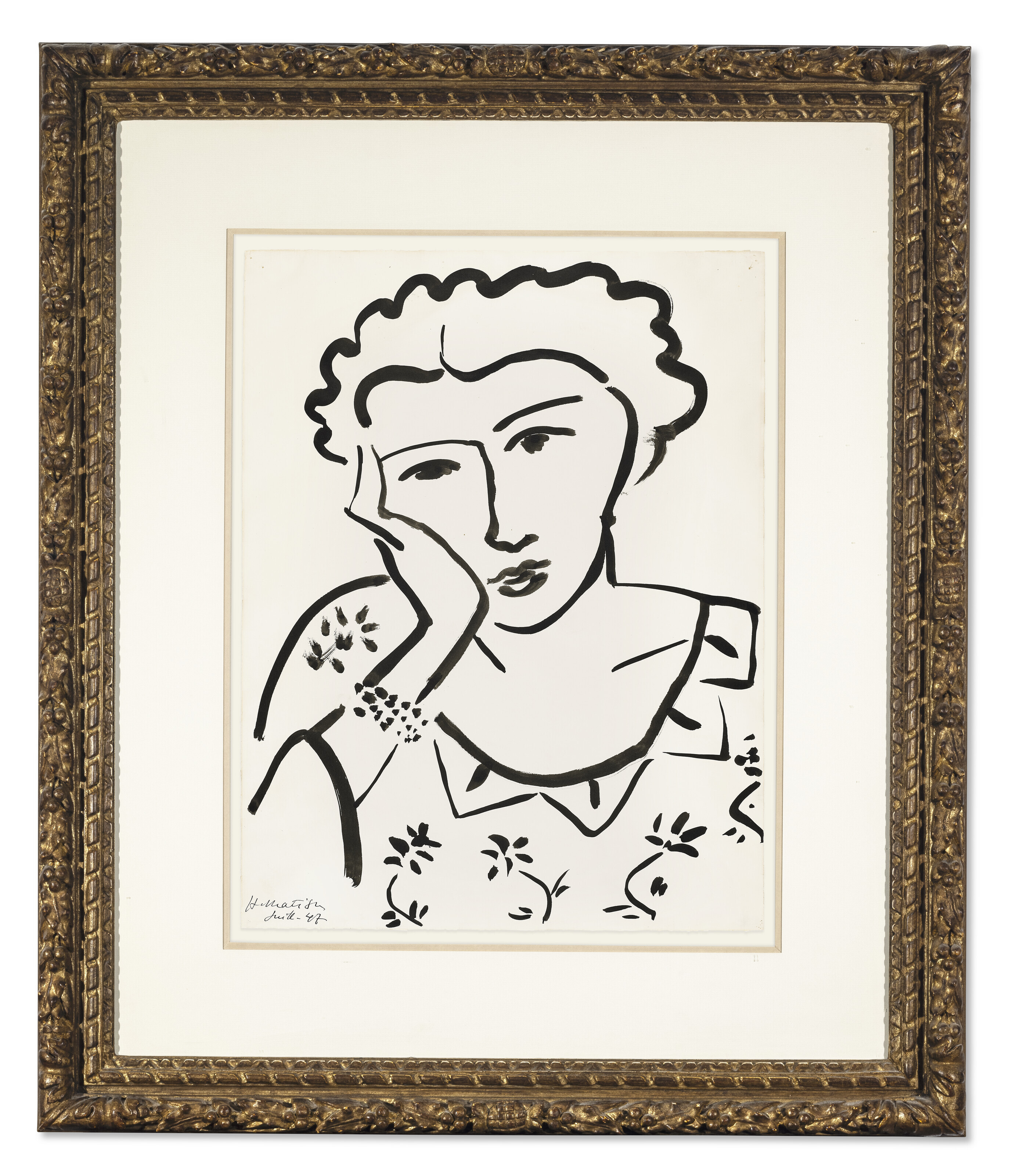 HENRI MATISSE (1869-1954), Jeune fille accoudée | Christie's