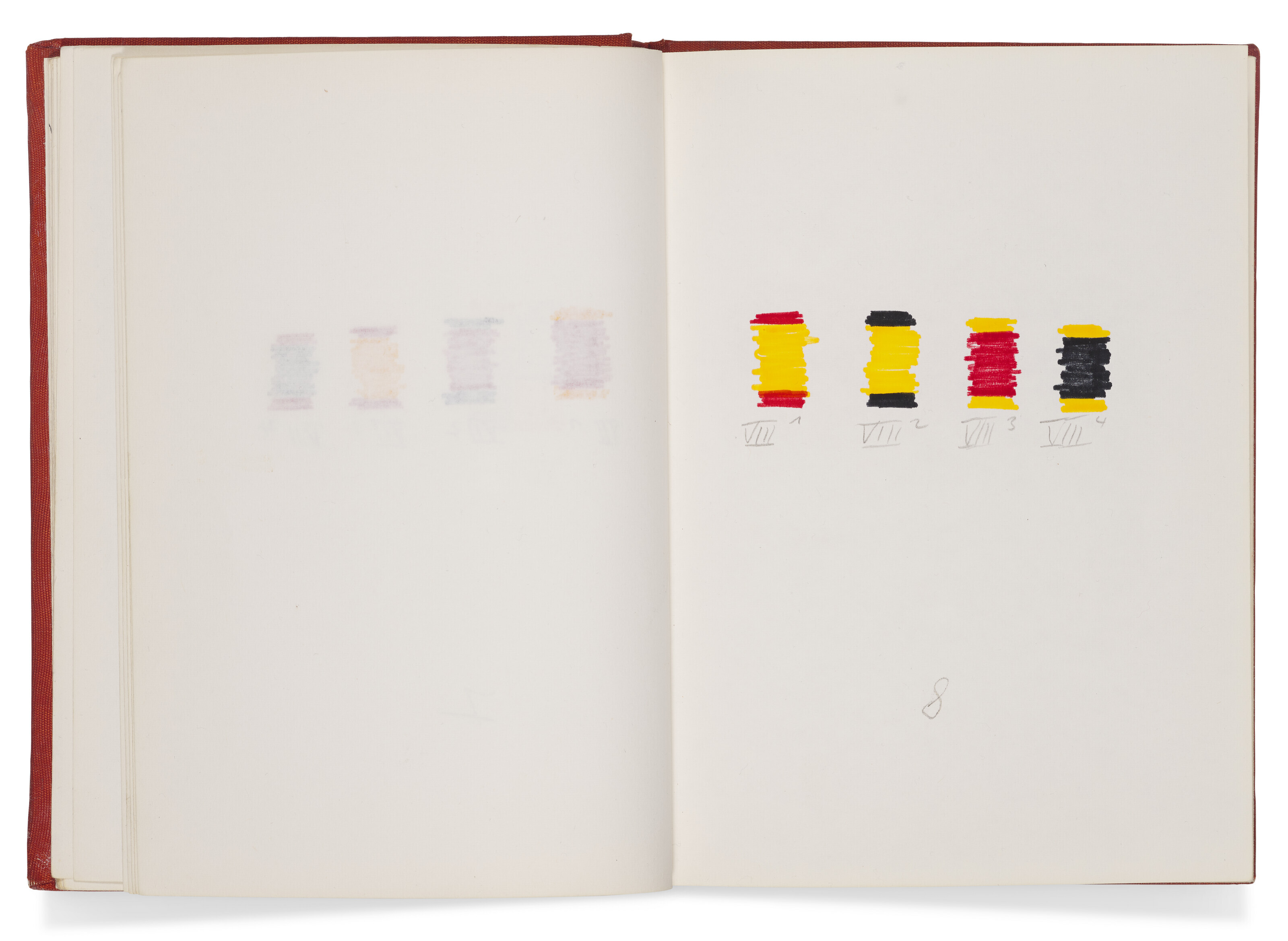 BLINKY PALERMO (1943-1977), Red Sketchbook | Christie's