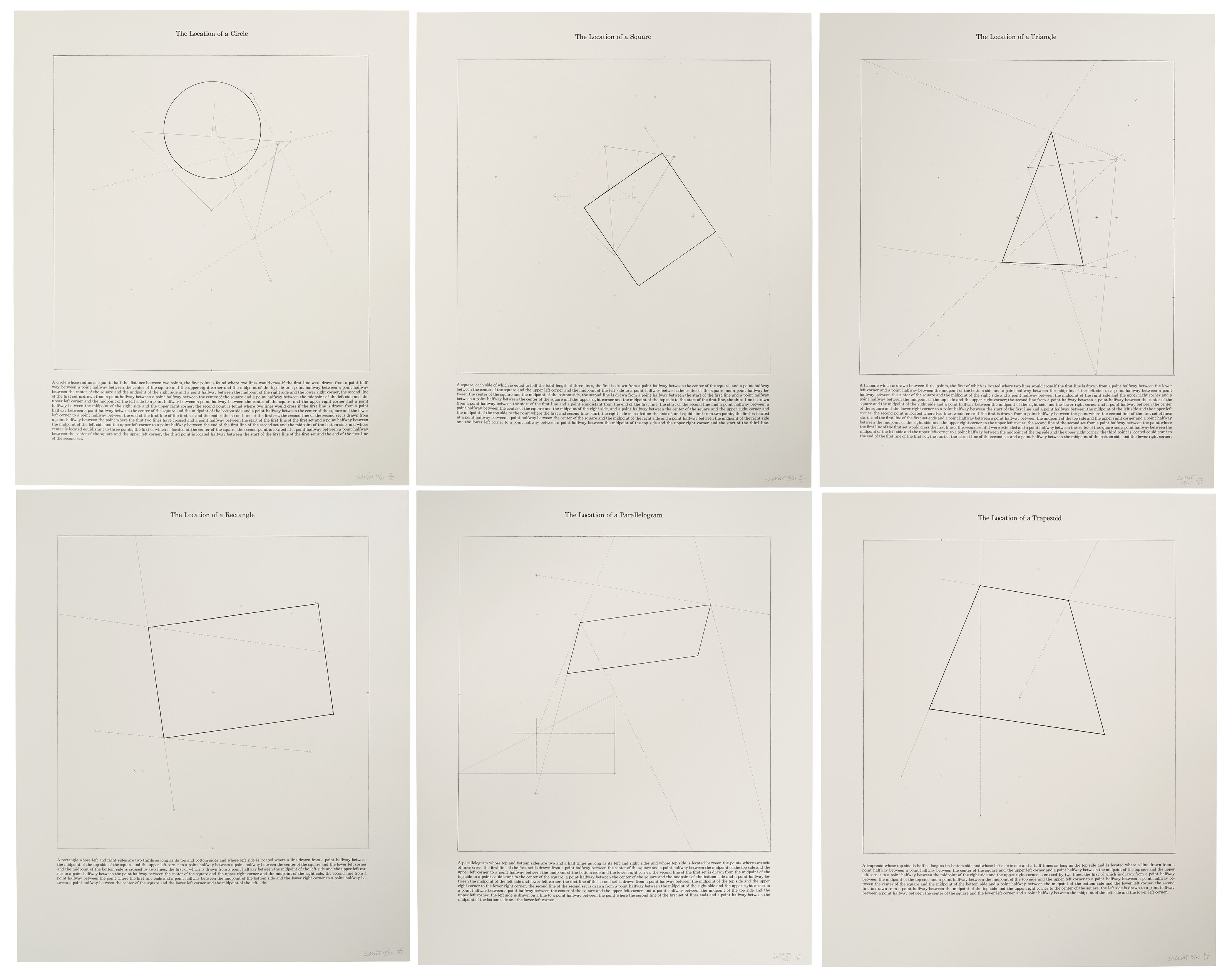 Catalog image of The Location of Six Geometric Figures (Circle, Square, Triangle, Rectangle, Par…