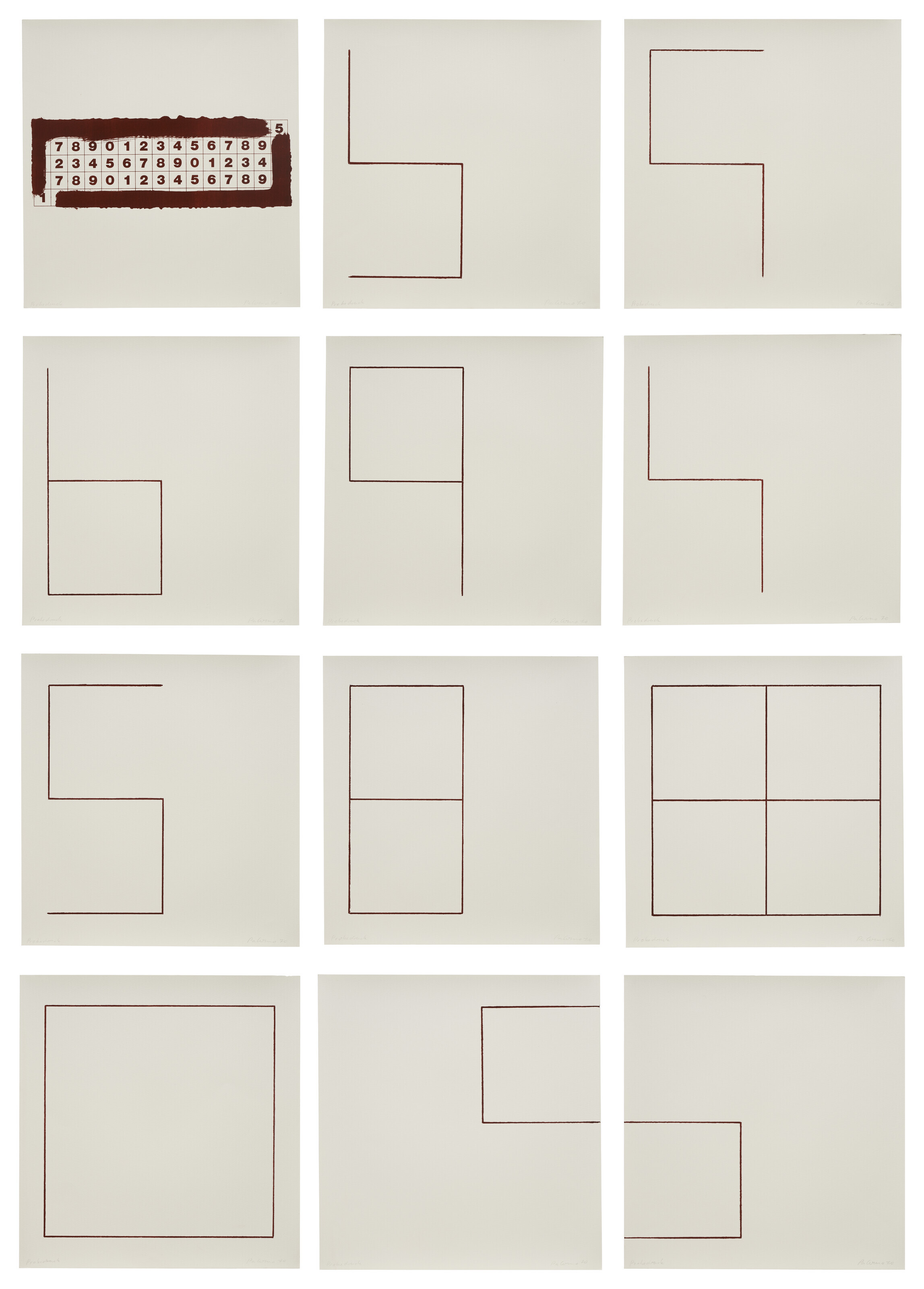 BLINKY PALERMO (1943-1977), 12 Original Lithographien | Christie's