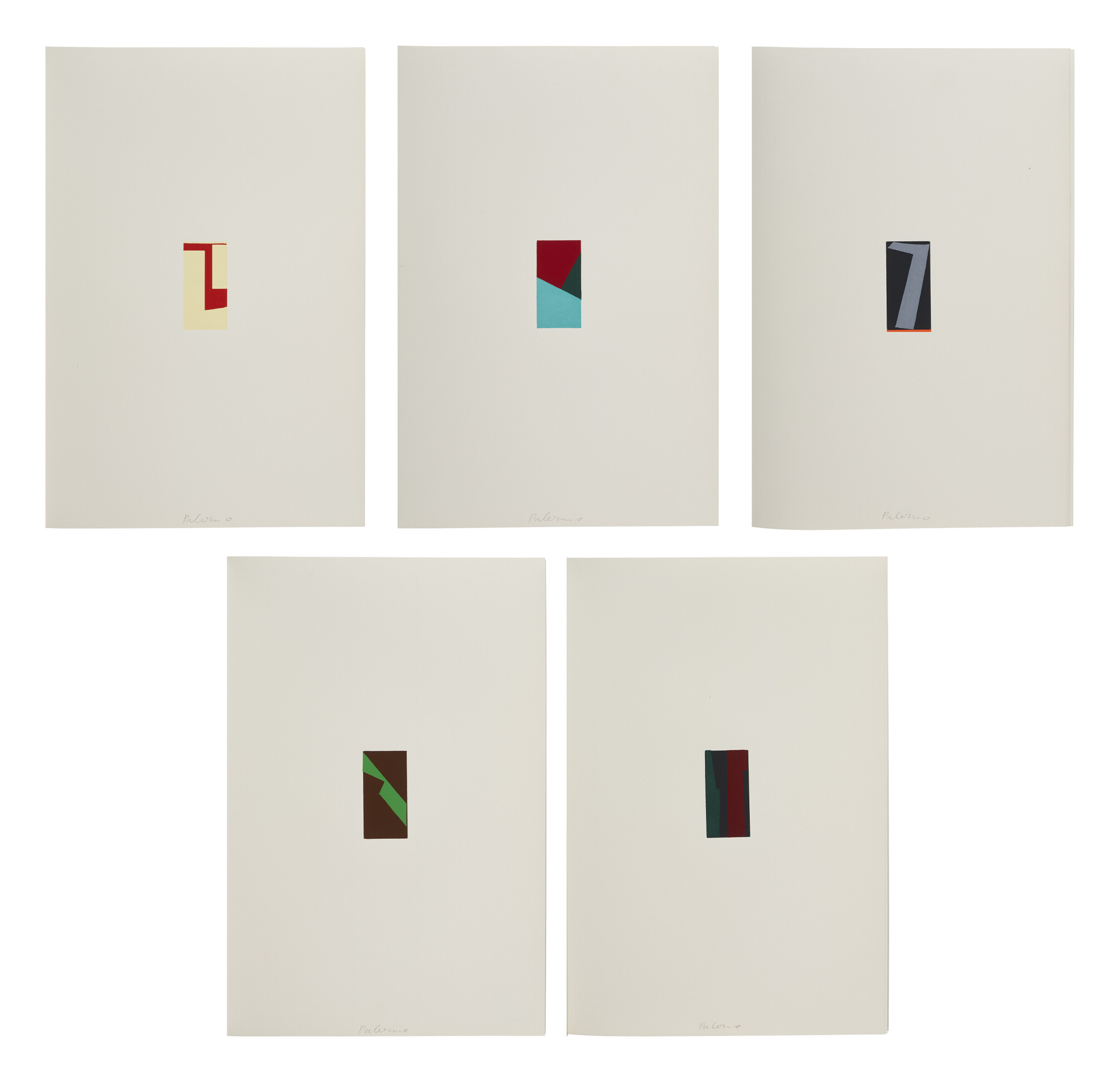 BLINKY PALERMO (1943-1977), Heinz Gappmayr visuelle (Fünf