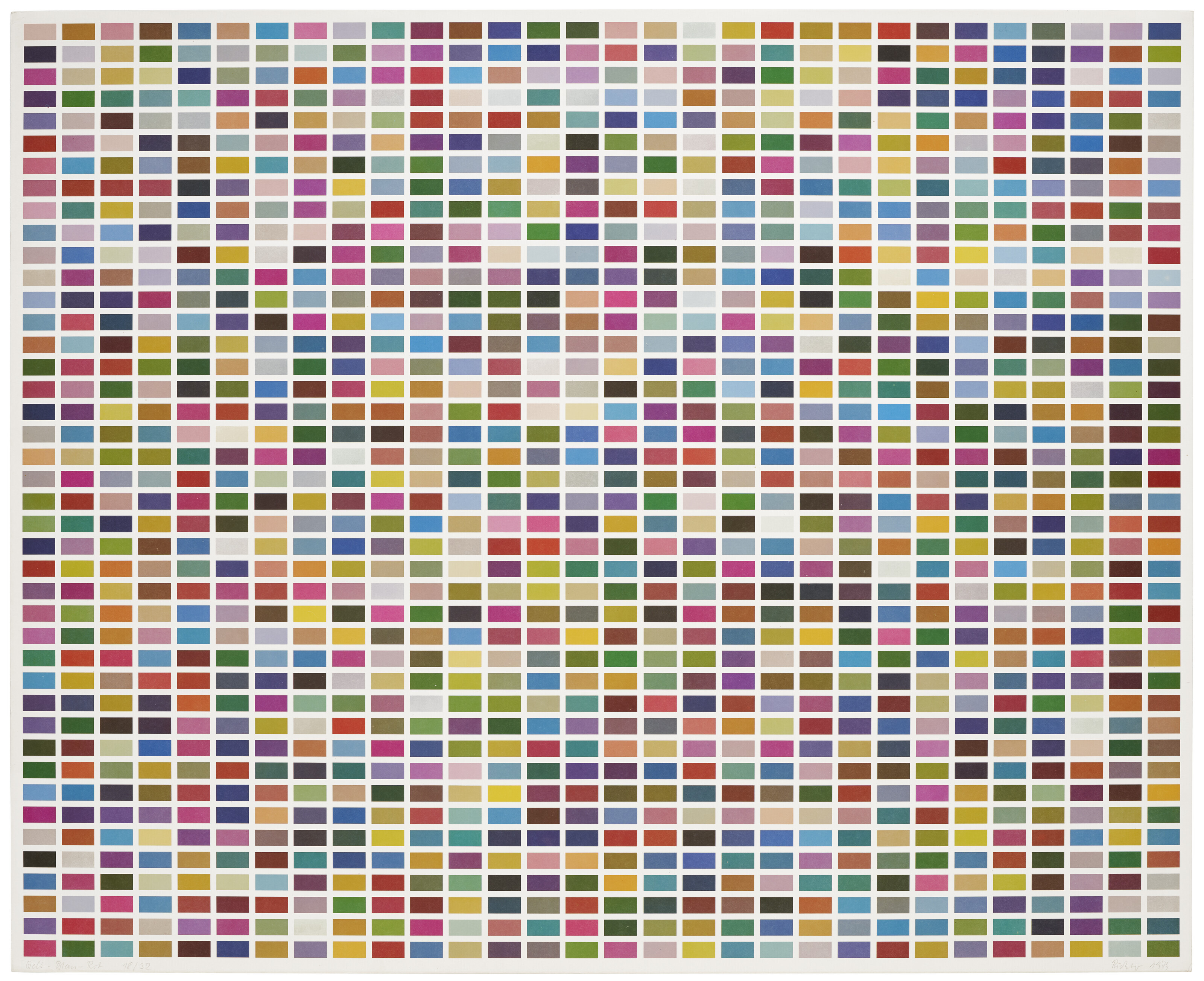 GERHARD RICHTER (B. 1932), Farbfelder: 6 Anordnungen von