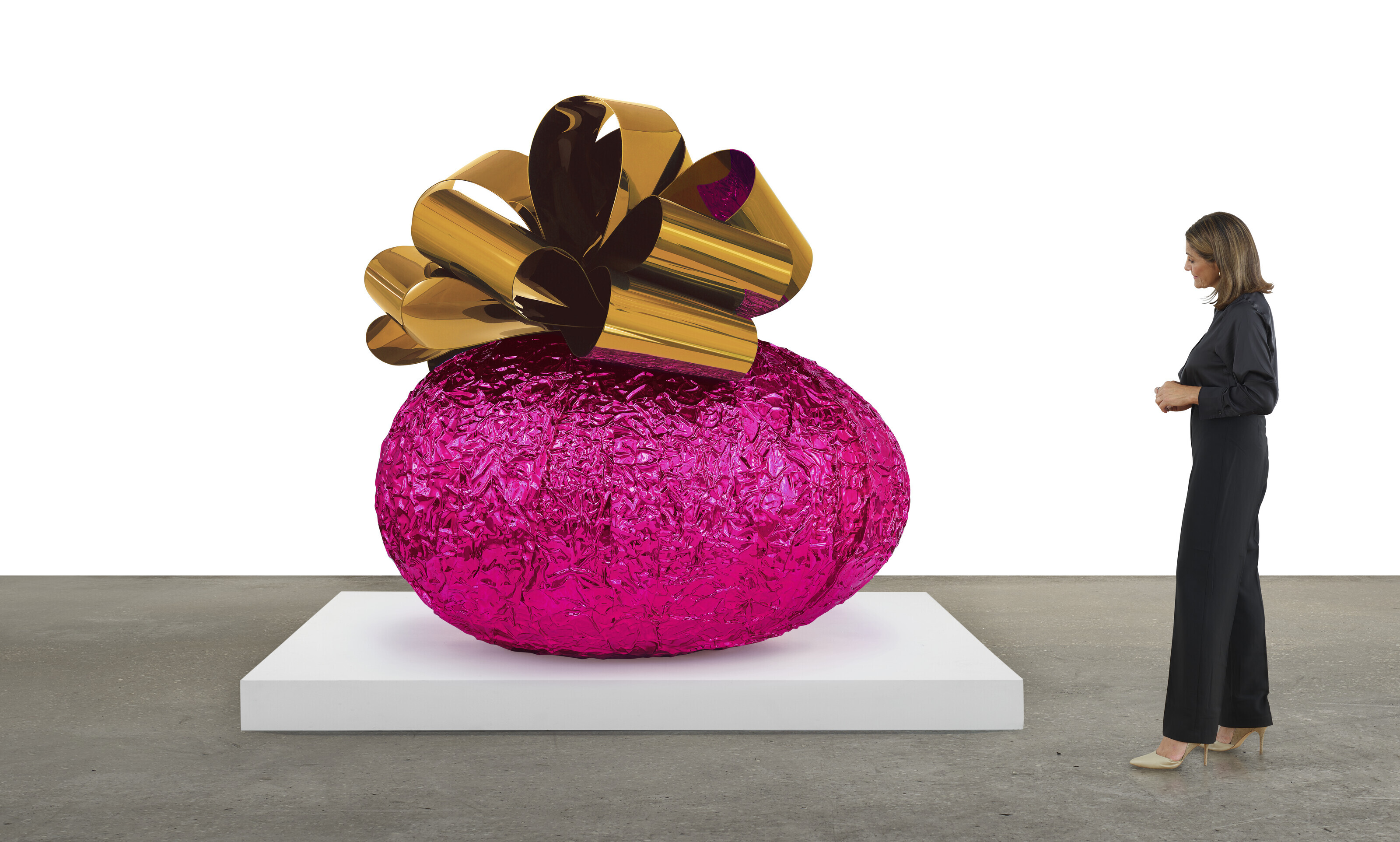 JEFF KOONS (B. 1955), Baroque Egg with Bow (Pink/Gold) | Christie's