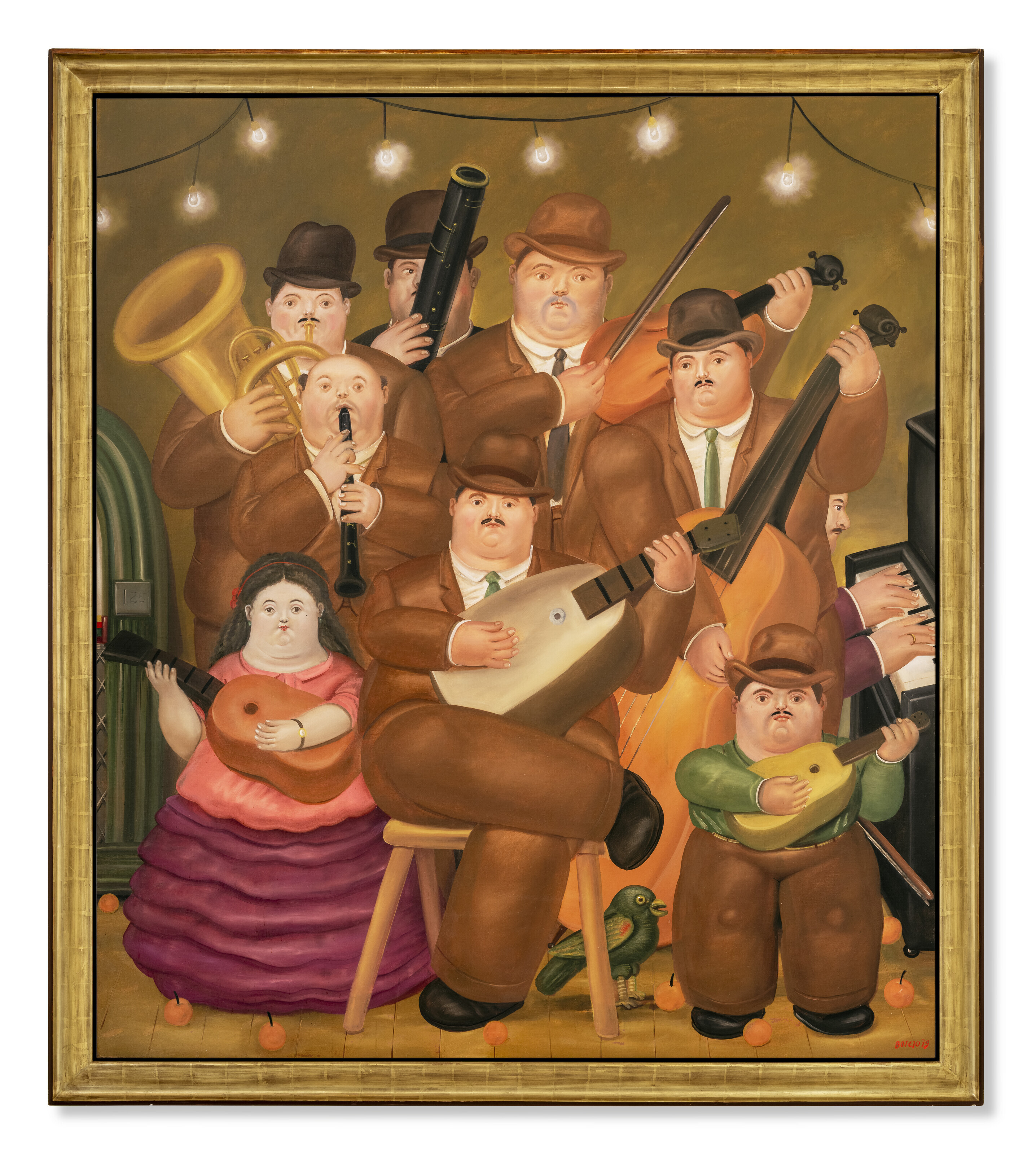 洋書　ボテロ　BOTERO PAINTINGS AND DRAWINGS Fernando Botero Signed Oil Painting on Canvas 32x45 in