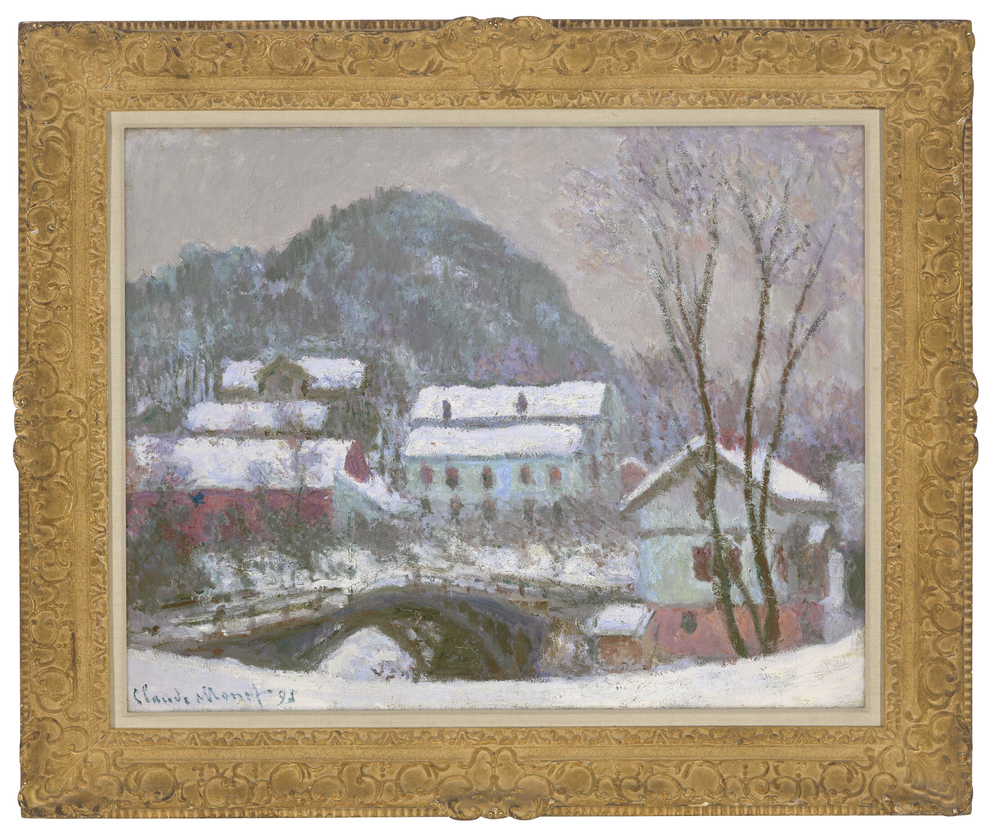 【新発売】今週の市販 MONET CLAUDE (1840-1926), neige de effet Norvège, Sandviken, 絵画