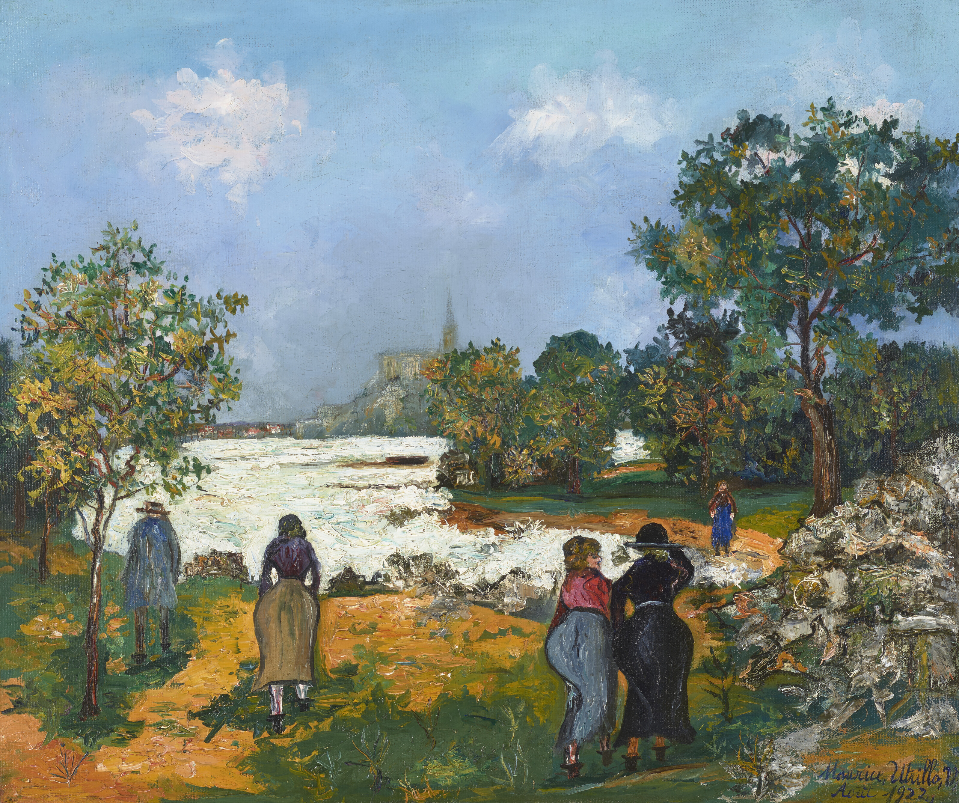 MAURICE UTRILLO (1883-1955), Place de l'église à Montmagny