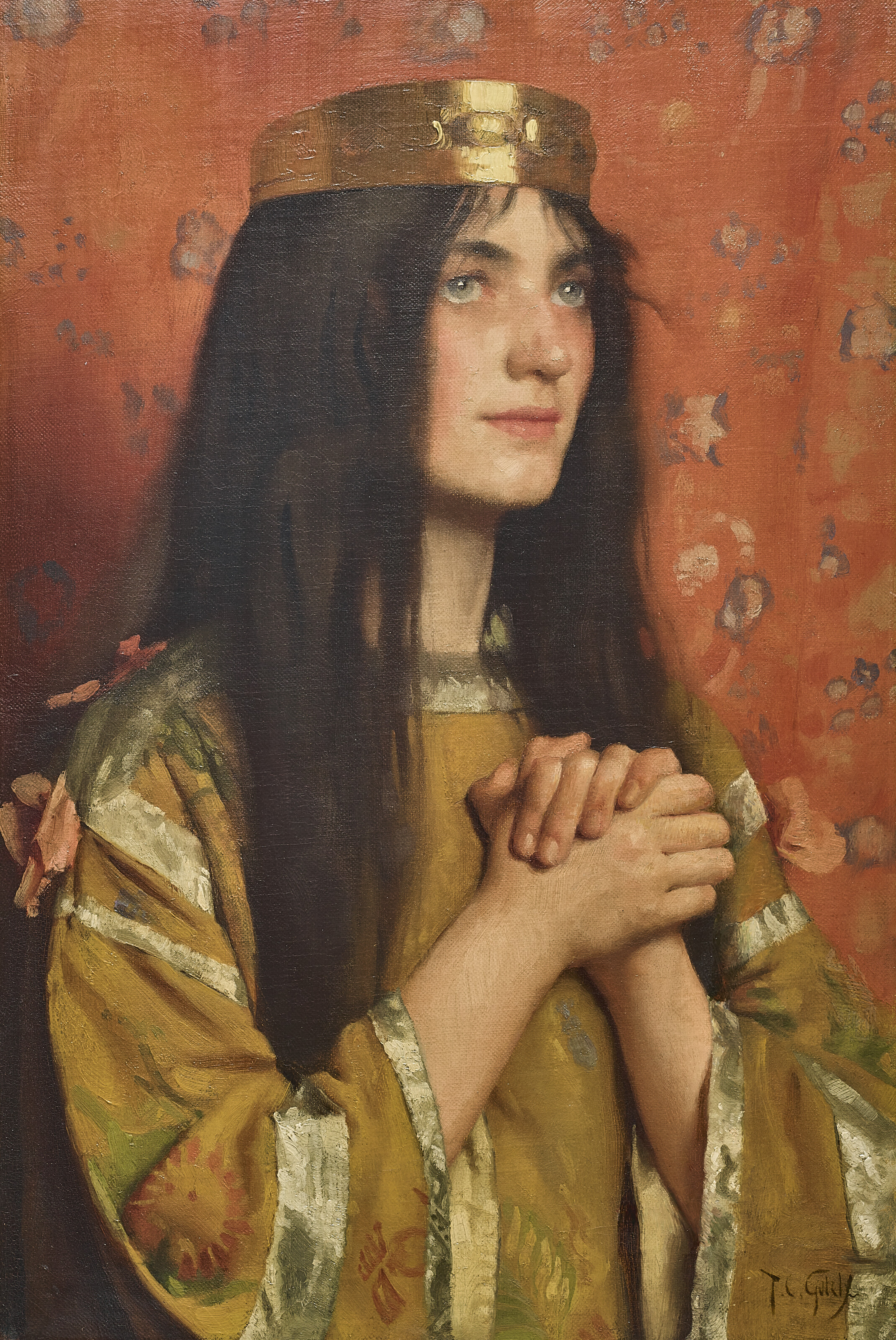 Femme à la robe bleue