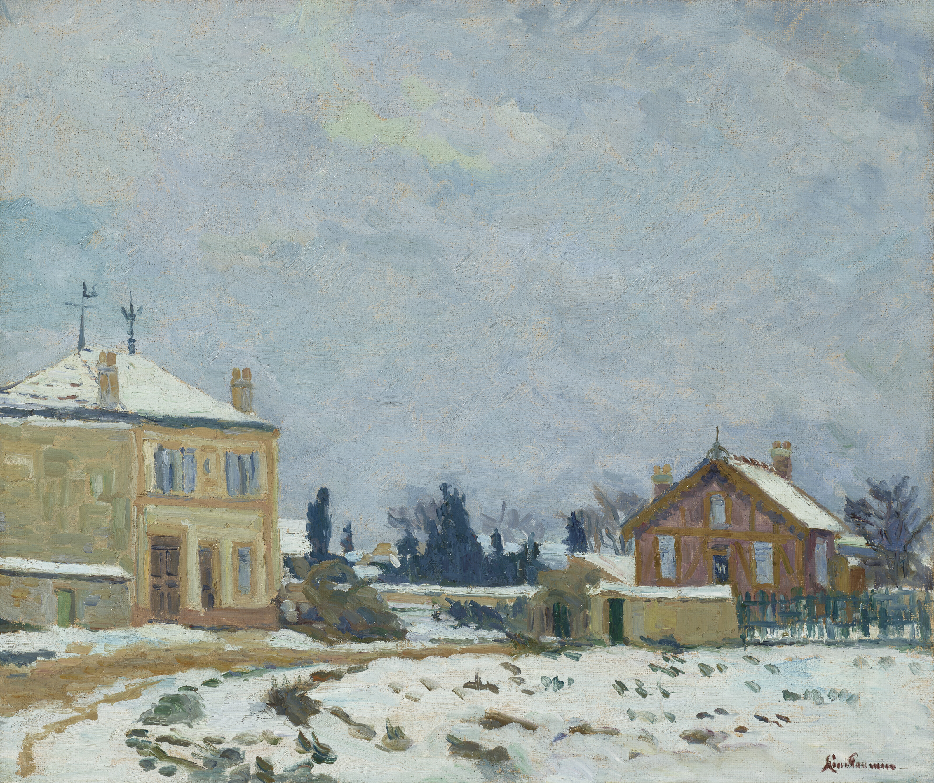 PIERRE BONNARD (1867-1947), Rue sous la neige | Christie's