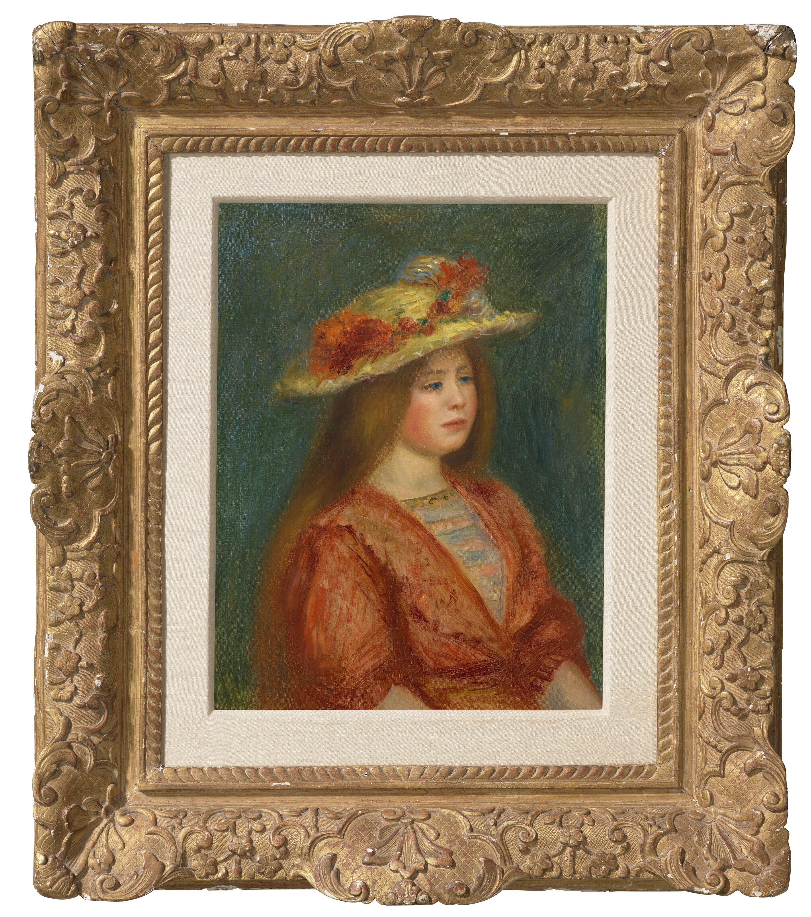 PIERRE-AUGUSTE RENOIR (1841-1919), Femme au corsage rouge