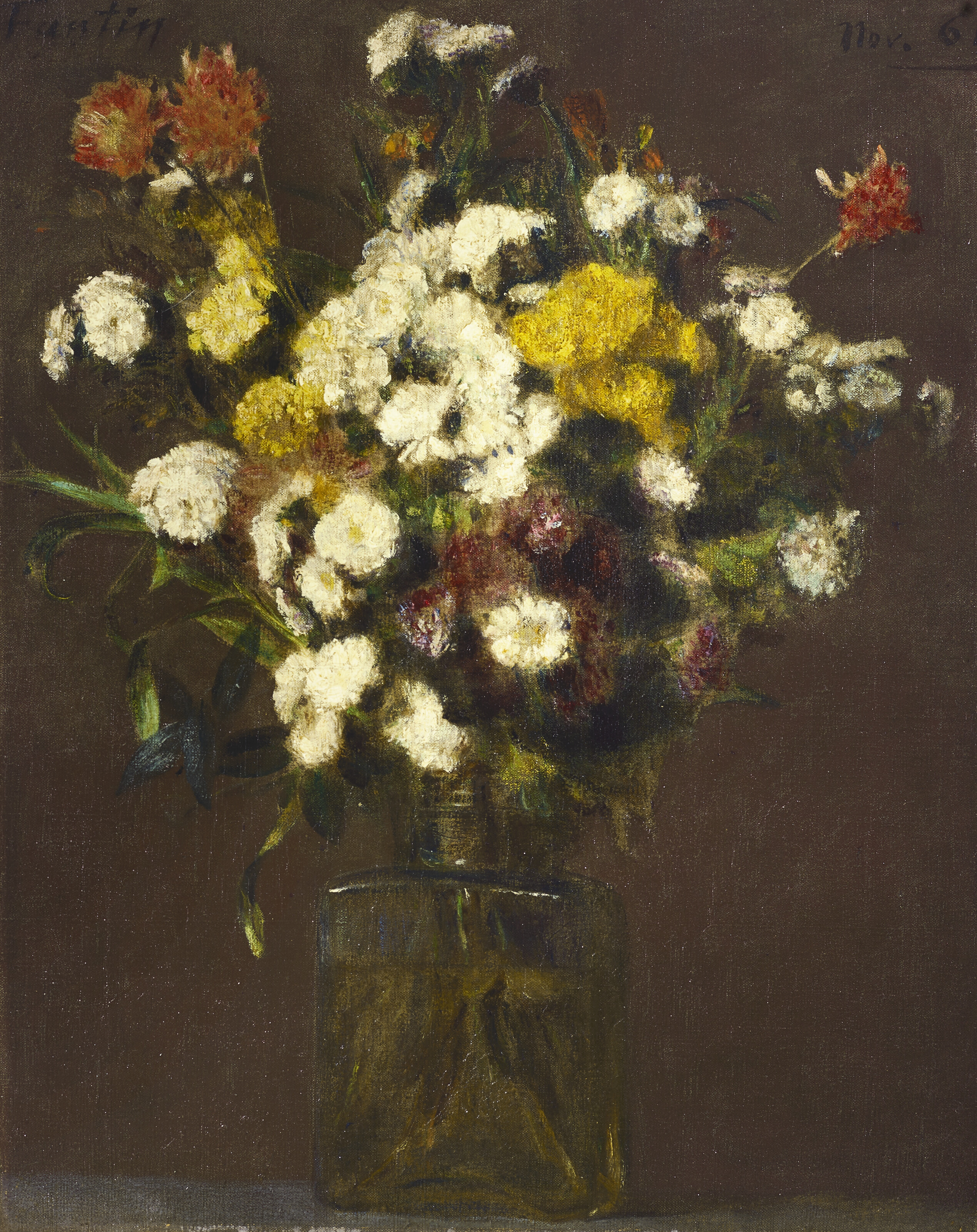 HENRI FANTIN-LATOUR (1836-1904), Reines marguerites et fleurs