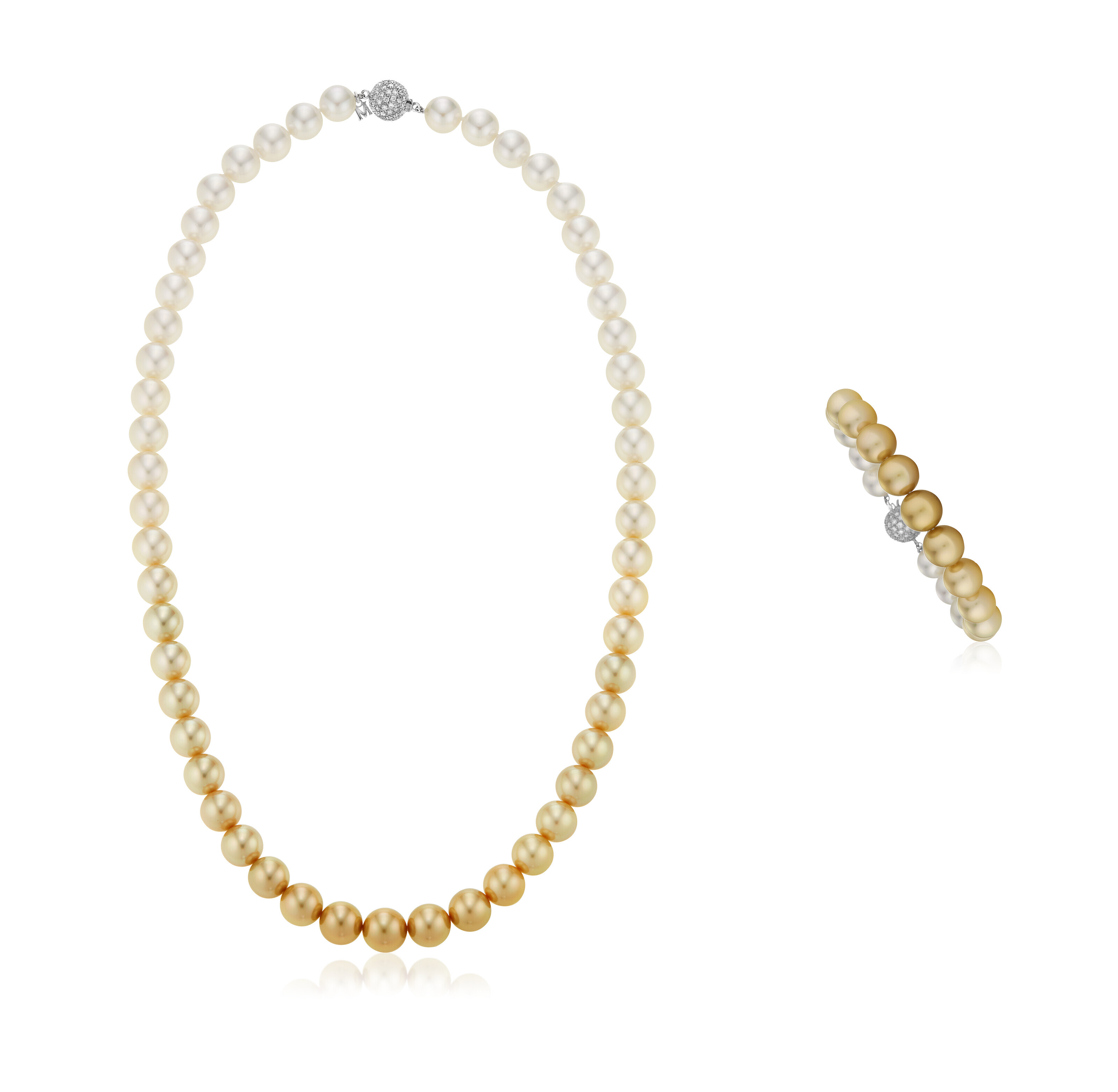 Catalog image of MIKIMOTO SET OF CULTURED PEARL AND DIAMOND JEWELRY