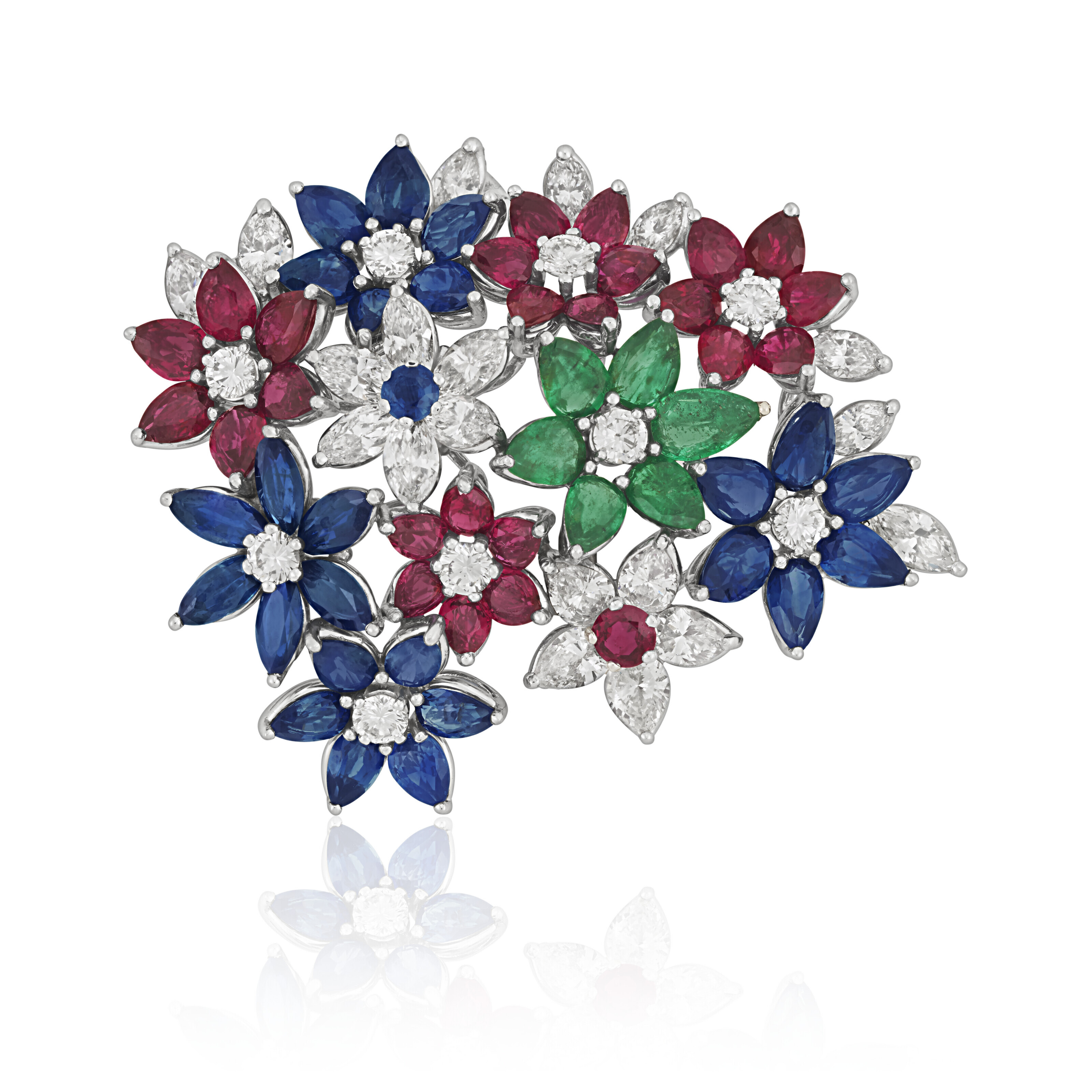 DIAMOND AND MULTIGEM BROOCH, Christie’s